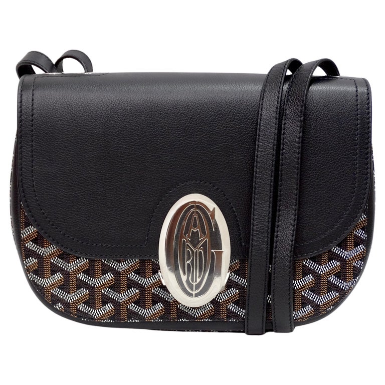 Goyard 233 Black/Tan Shoulder HandBag For Sale at 1stDibs