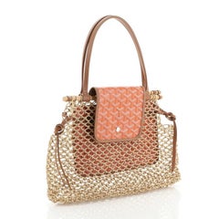 Goyard Aligre Bag Raffia Net with Coated Canvas