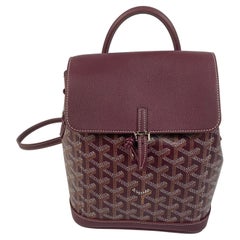 Goyard Alpin Coated Canvas Mini Backpack Burgundy