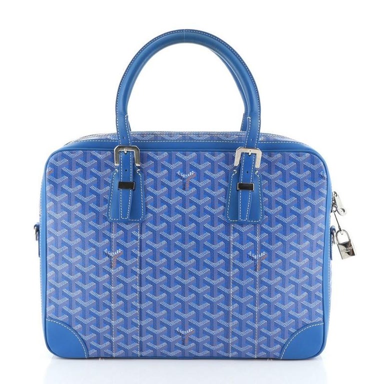 Goyard Ambassade Business Brief Travel Case Leather Messenger Bag