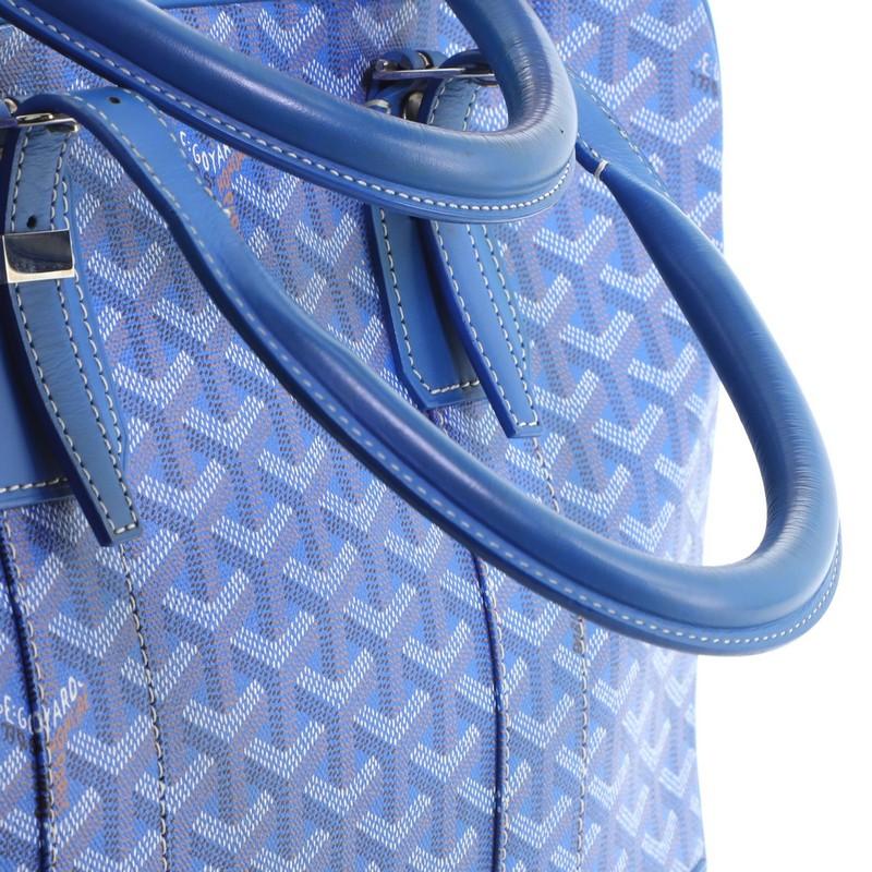 Blue Goyard Ambassade Briefcase Coated Canvas PM