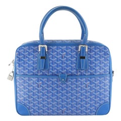 Navy Blue Goyard St. Louis PM Tote Bag For Sale at 1stDibs