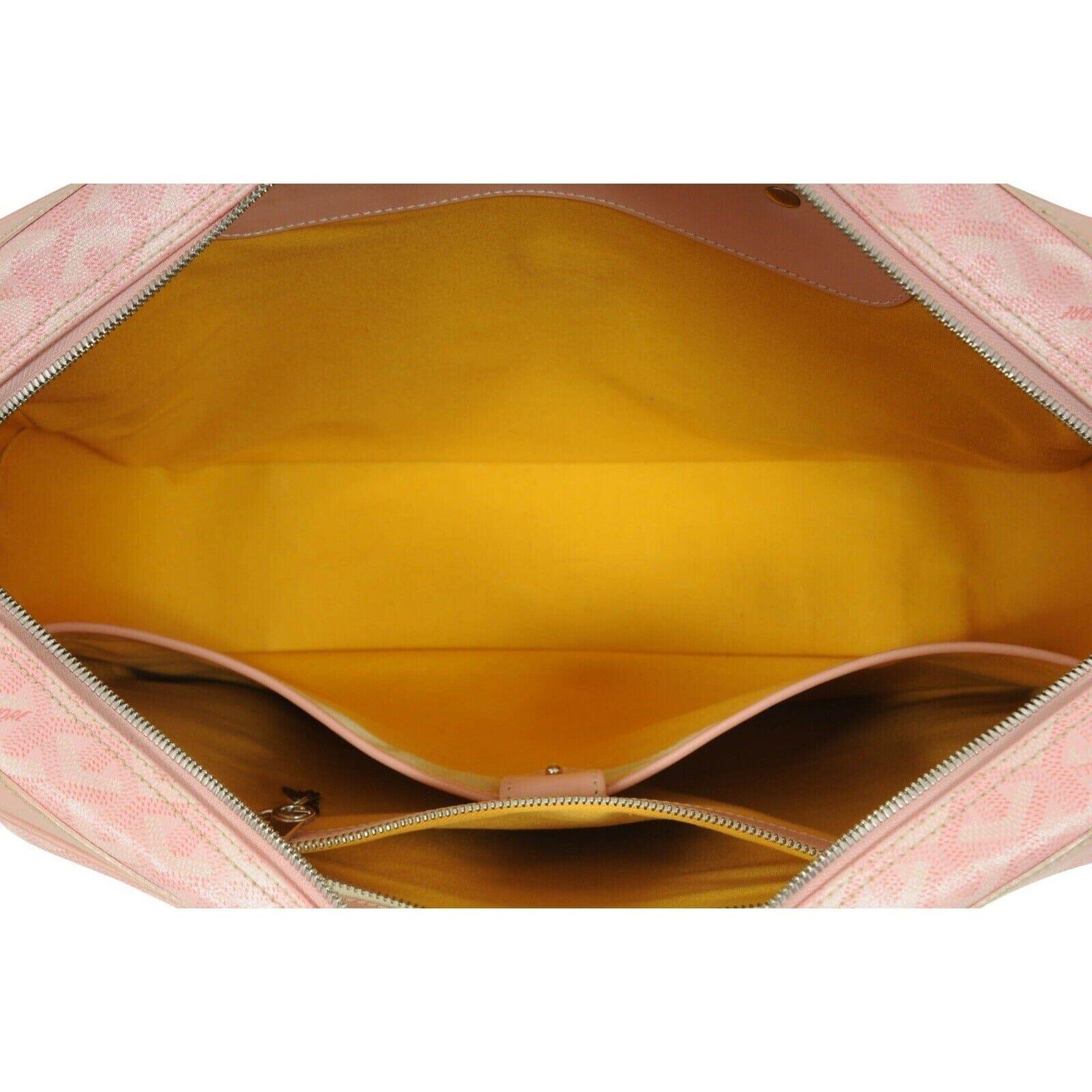 Goyard Ambassade MM Rosa Cartella Laptop Computer Viaggio Tracolla Duffle Bag in vendita 8