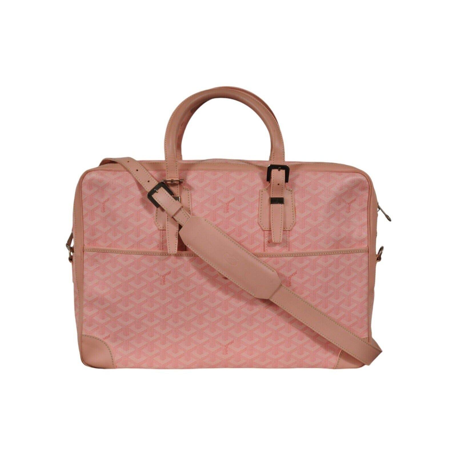 Goyard Ambassade MM Rosa Cartella Laptop Computer Viaggio Tracolla Duffle Bag in vendita 10