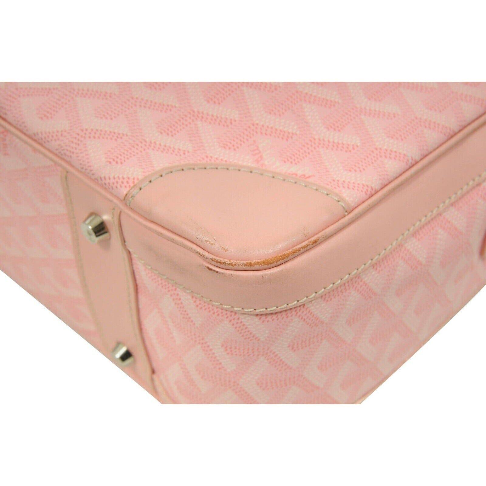 Goyard Ambassade MM Rosa Cartella Laptop Computer Viaggio Tracolla Duffle Bag in vendita 1
