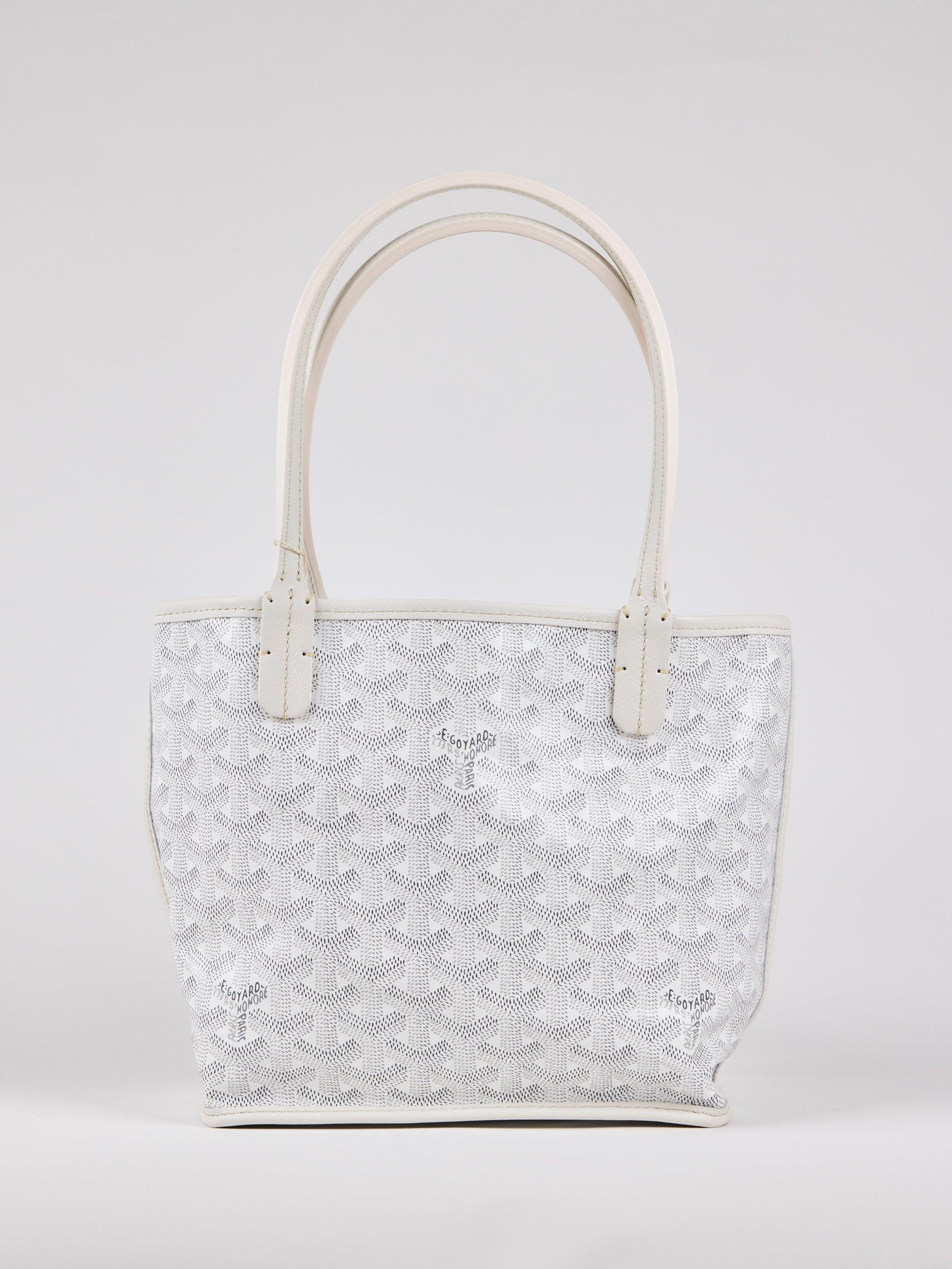 Women's or Men's GOYARD Anjou Mini Bag in White For Sale