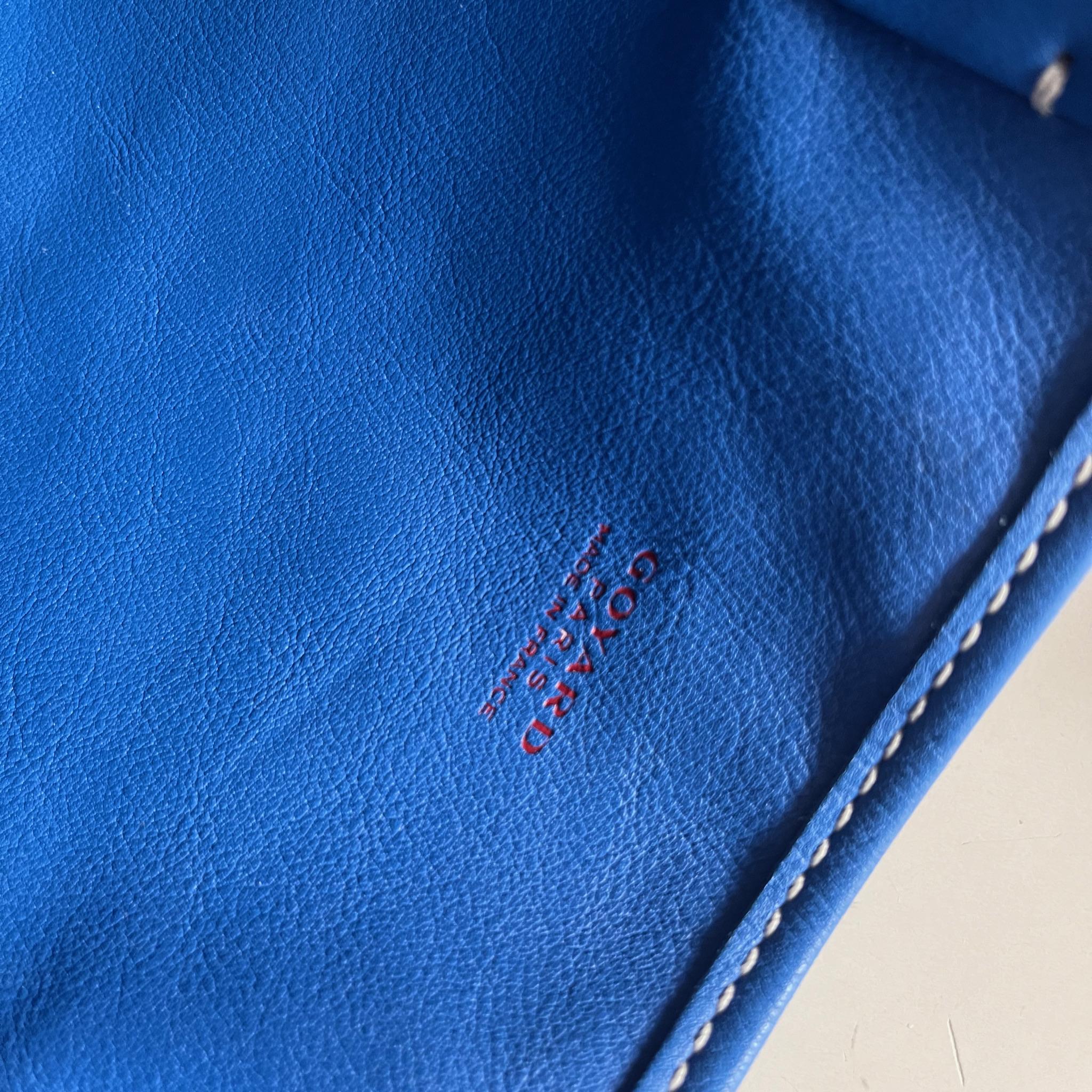 Goyard Anjou Mini Fourre-tout 2017 en cuir bleu 3