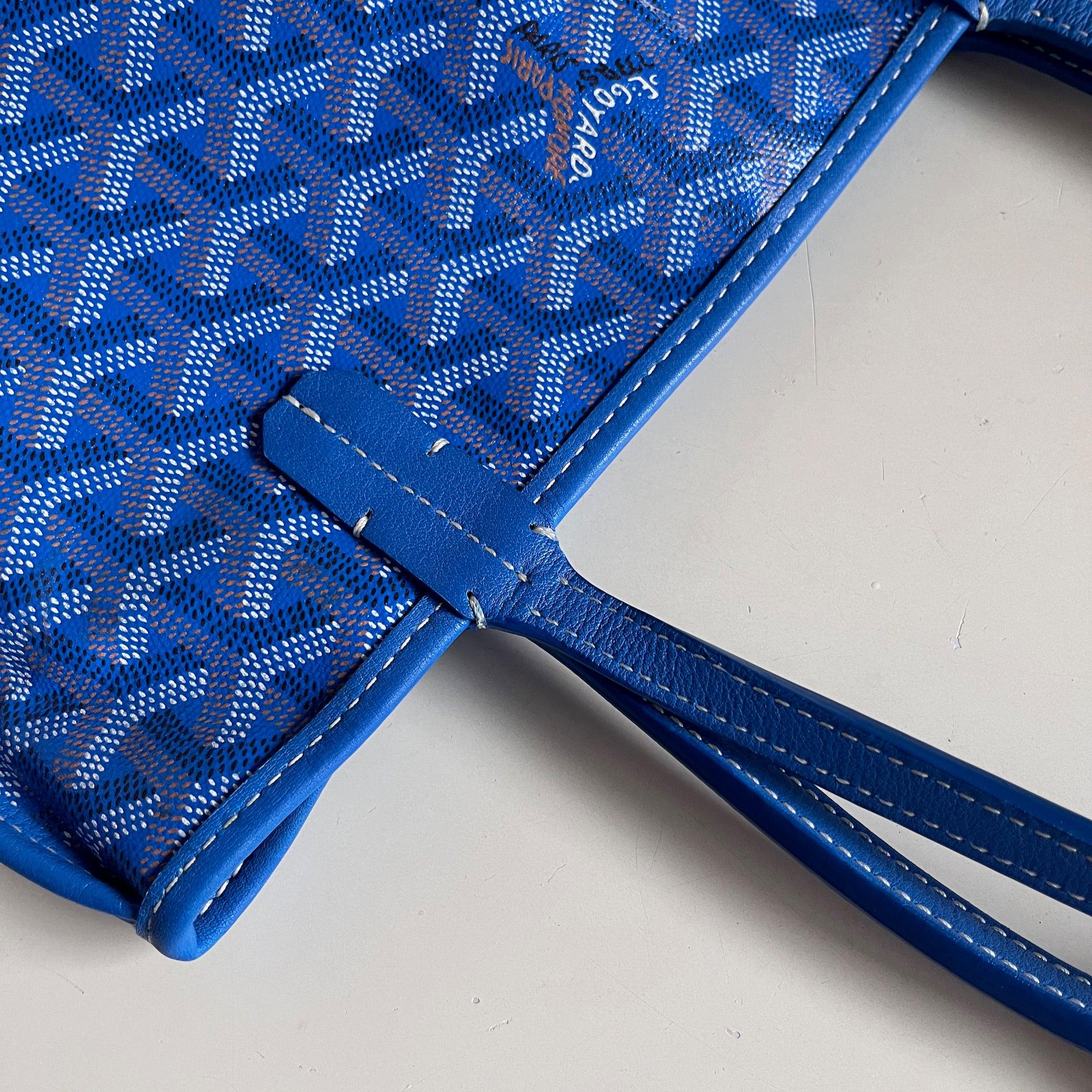 Goyard Anjou Mini Tote 2017 Blue leather 8