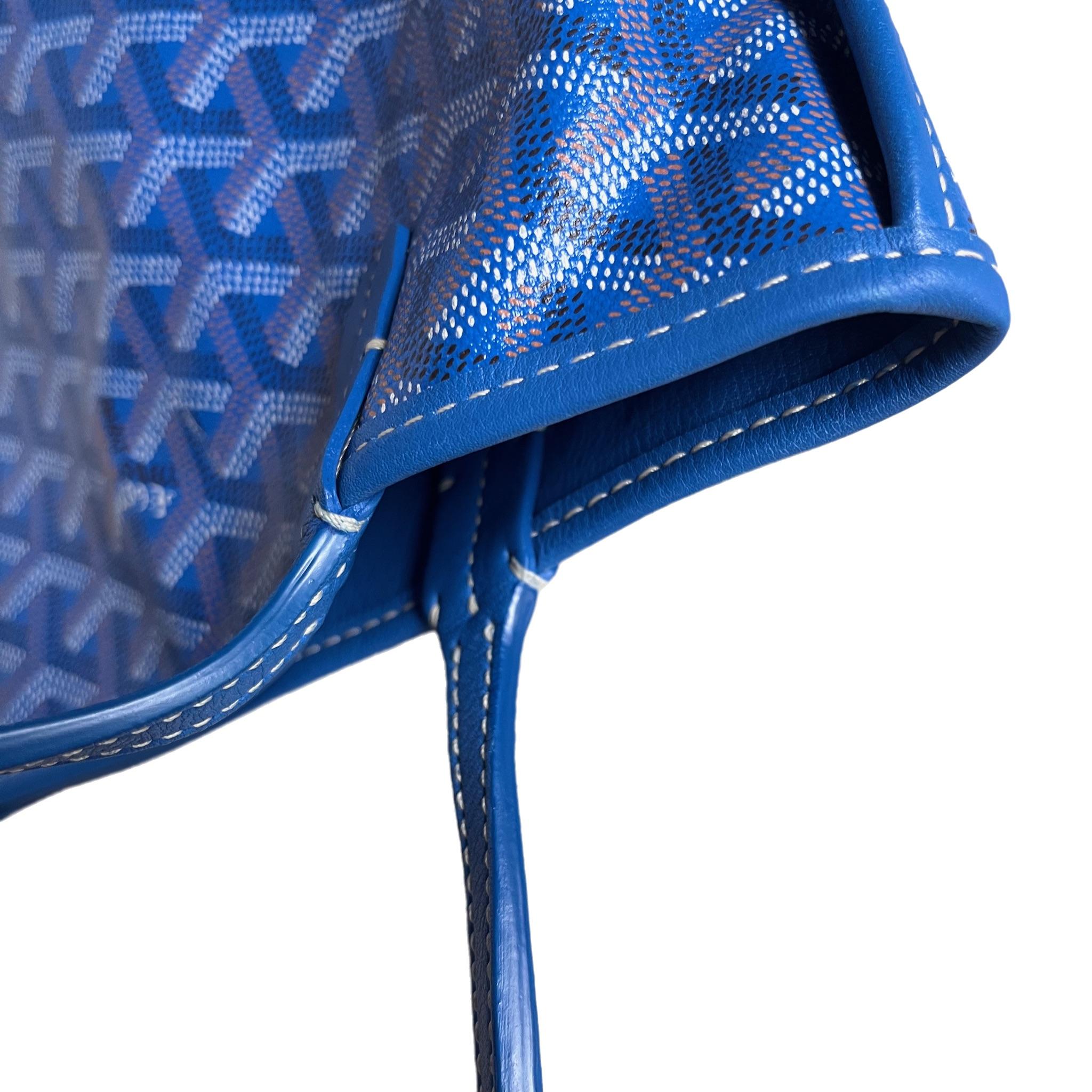 Goyard Anjou Mini Fourre-tout 2017 en cuir bleu 5
