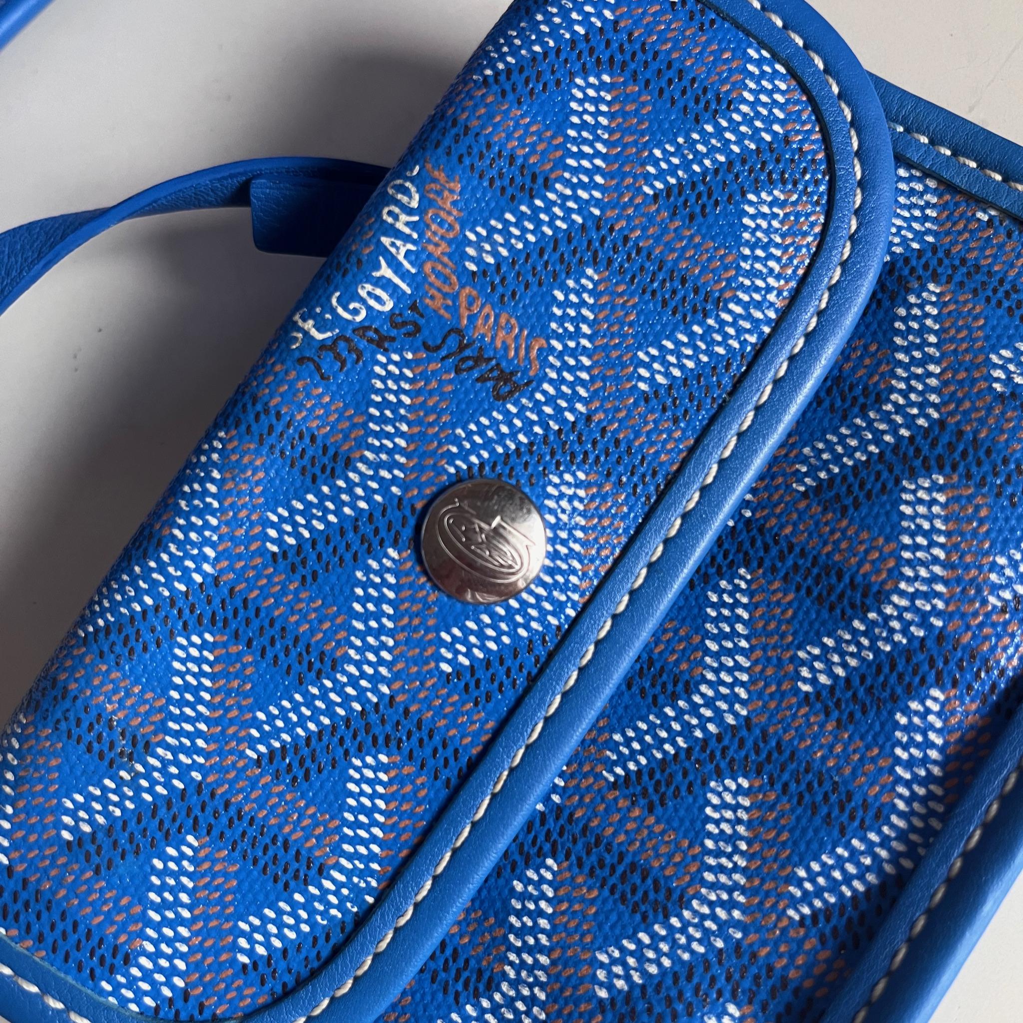 Goyard Anjou Mini Fourre-tout 2017 en cuir bleu 7