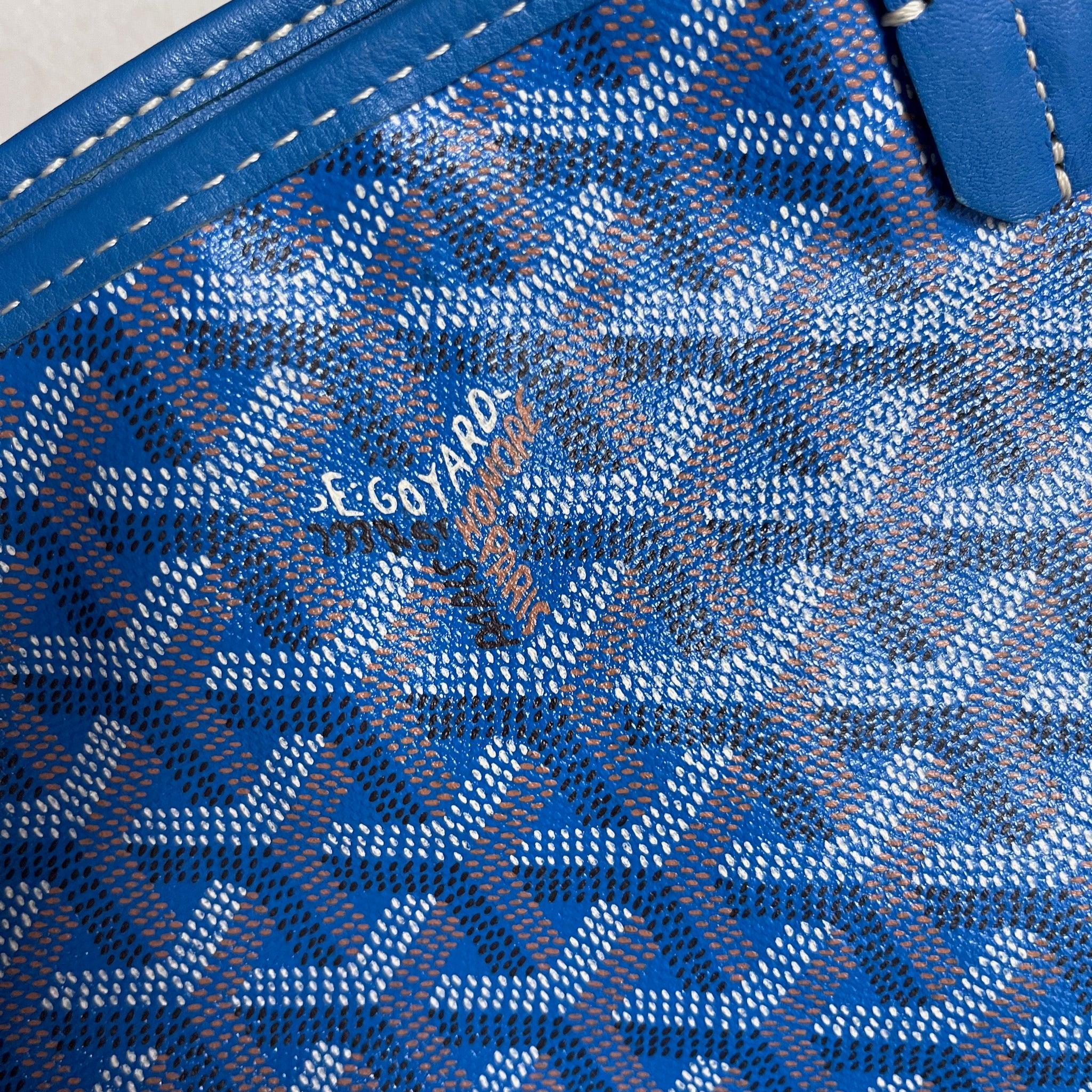 Goyard Anjou Mini Tote 2017 Blue leather 13