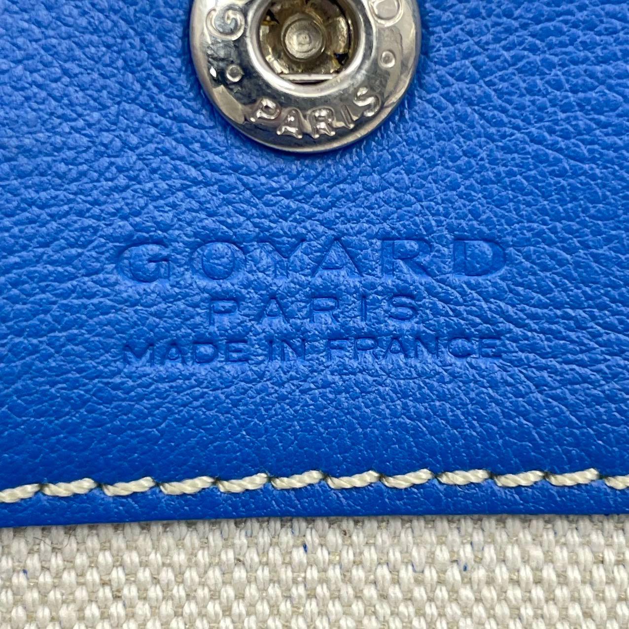 Goyard Anjou Mini Fourre-tout 2017 en cuir bleu 10