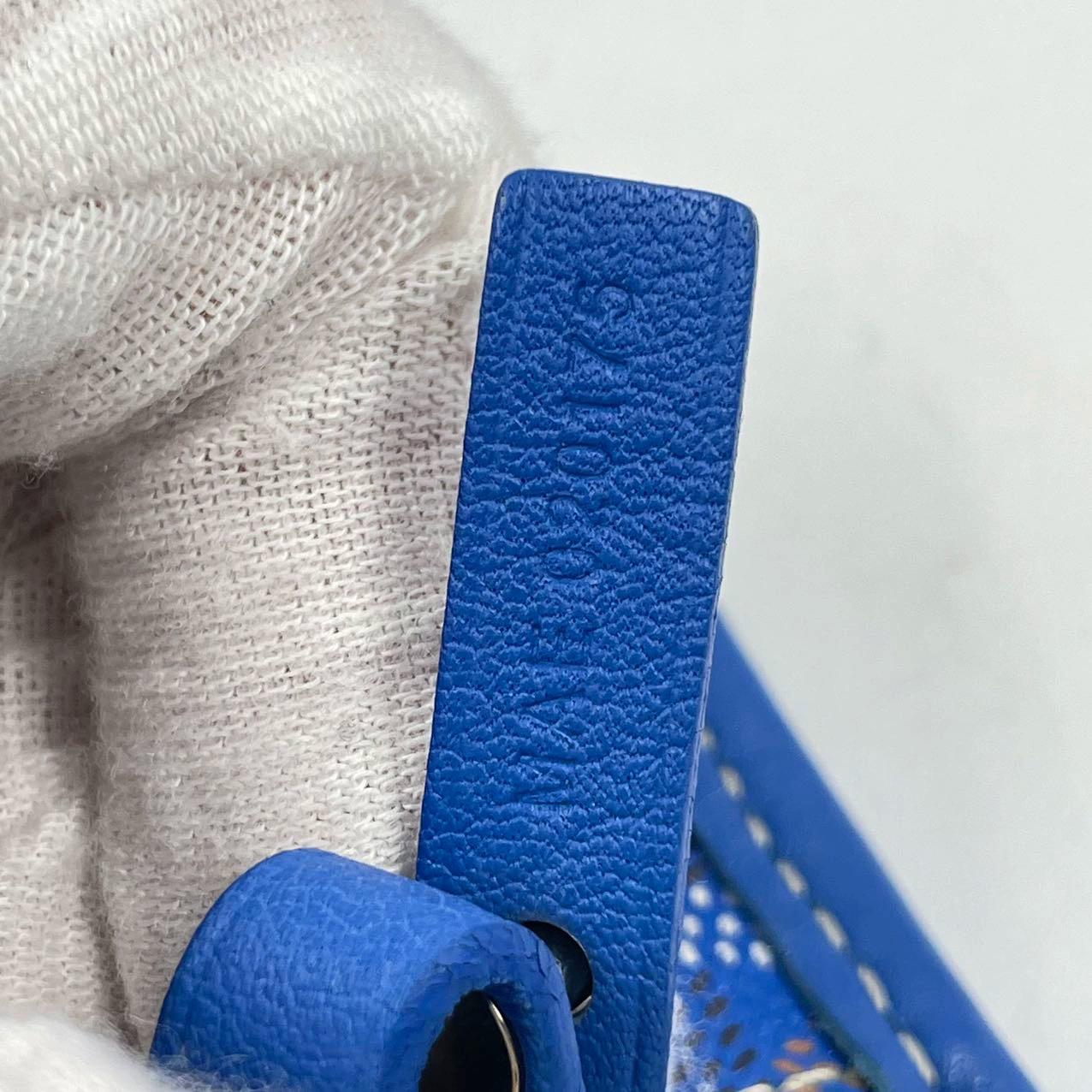 Goyard Anjou Mini Fourre-tout 2017 en cuir bleu 11