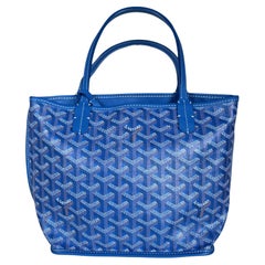 Goyard Anjou Mini Tote 2017 Blue leather