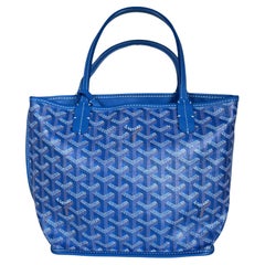 Goyard Anjou Mini Tote 2017 Blue leather