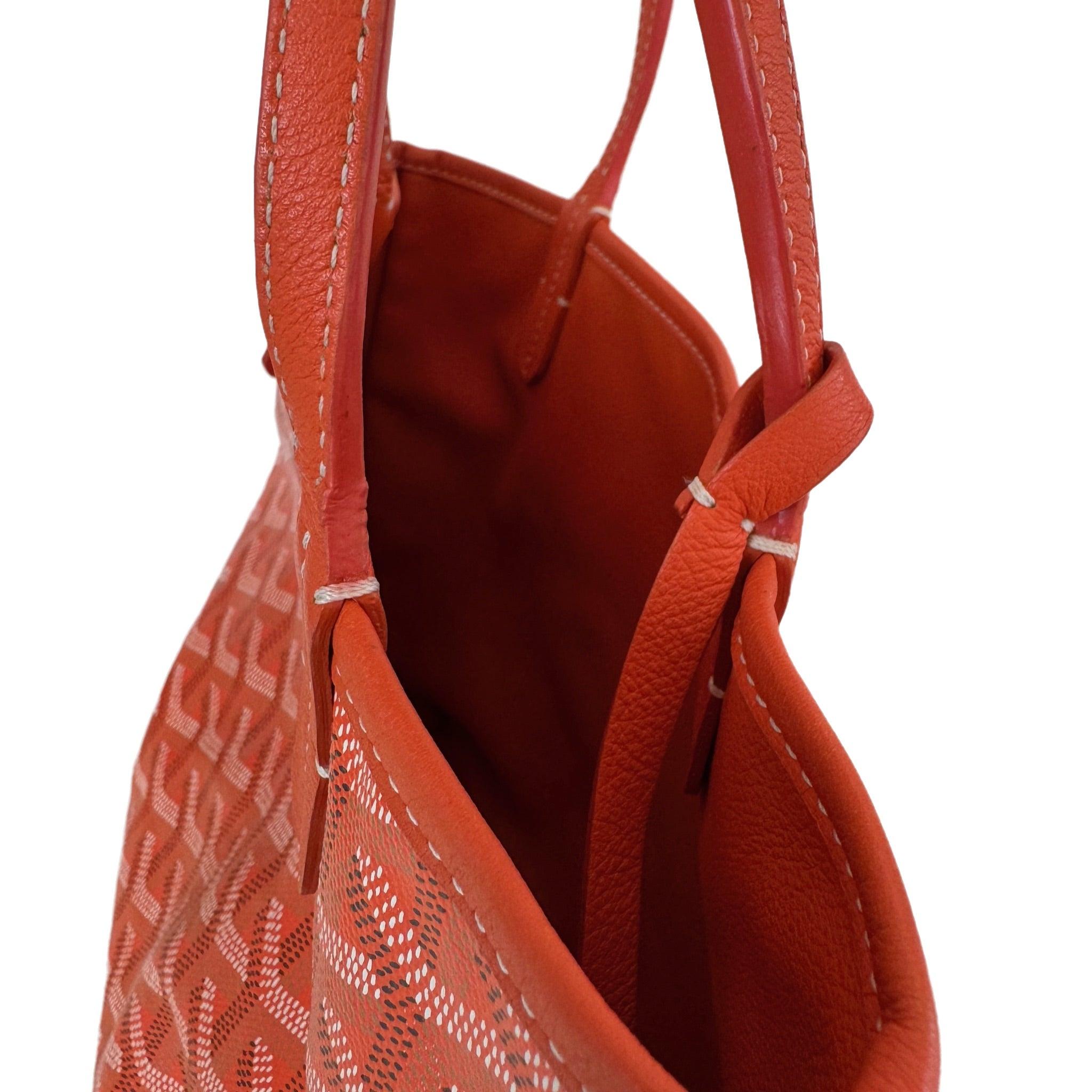 Goyard Anjou Mini Tote Orange Canvas and Leather, 2018 For Sale 5