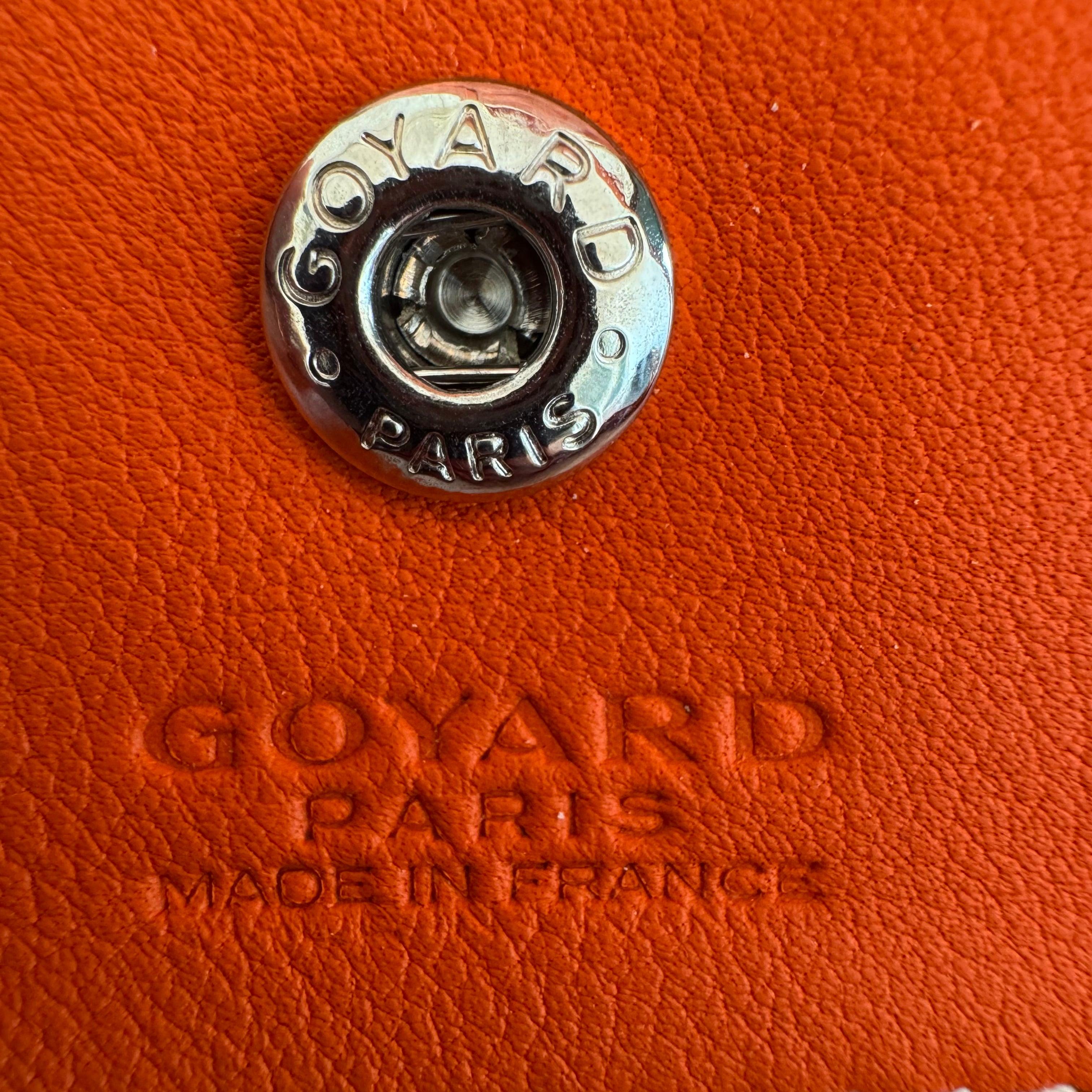 Goyard Anjou Mini Tote Orange Canvas and Leather, 2018 For Sale 15