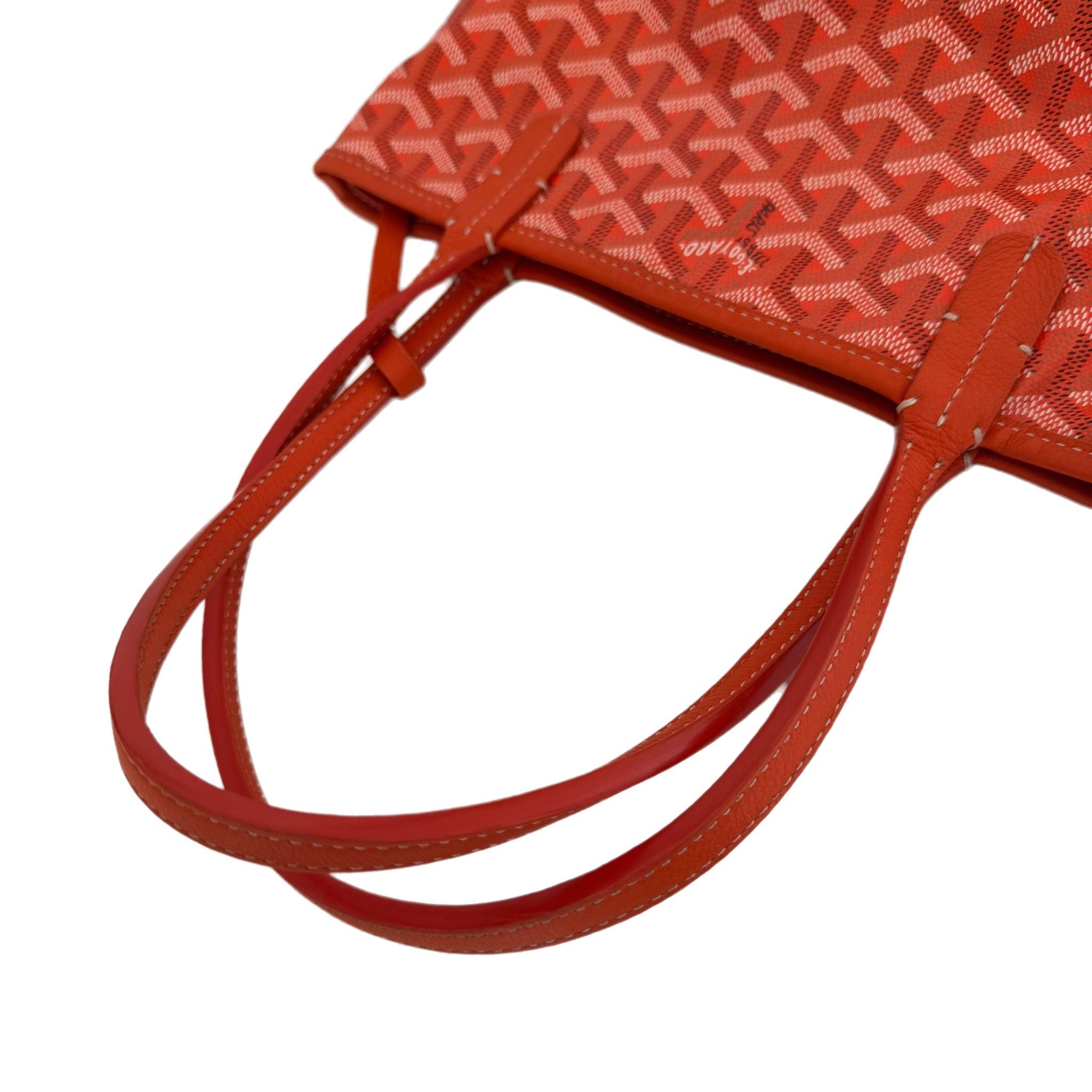 Goyard Anjou Mini Tote Orange Canvas and Leather, 2018 For Sale 3