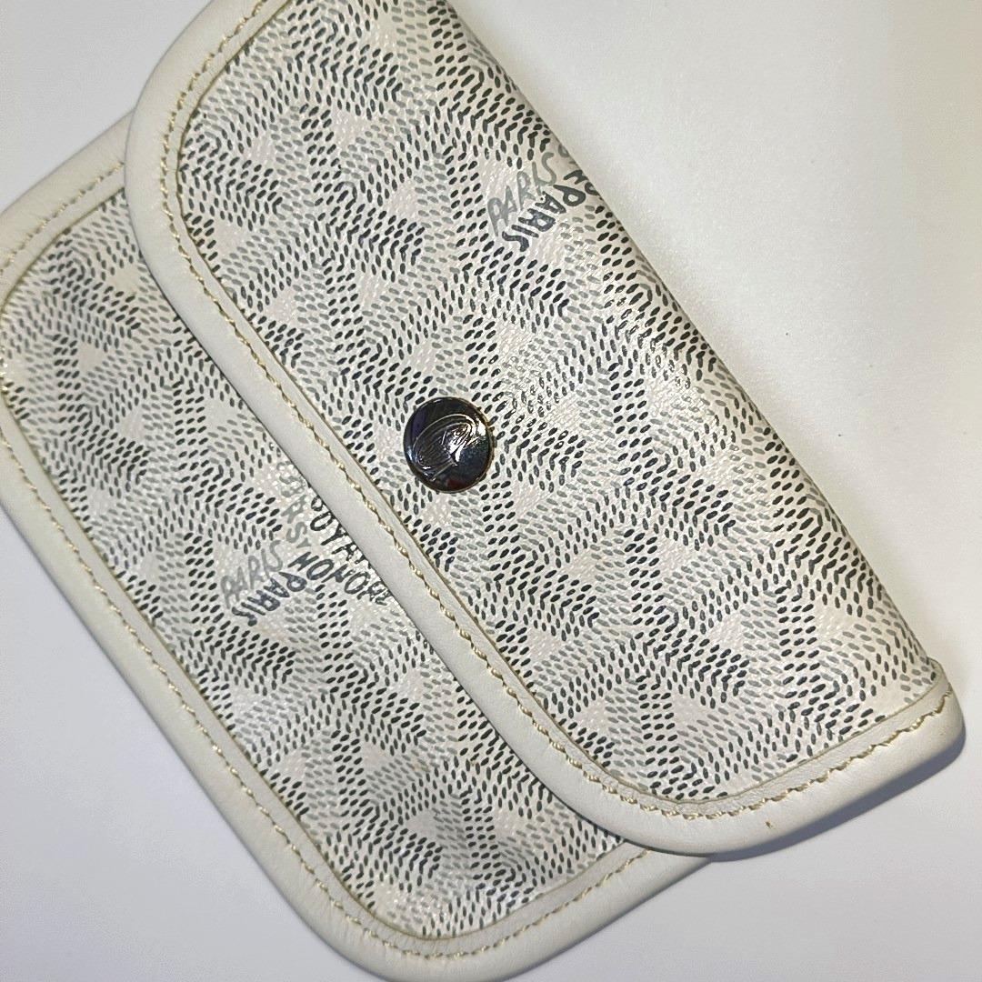 Goyard Anjou Mini Tote White Leather Reversible 10