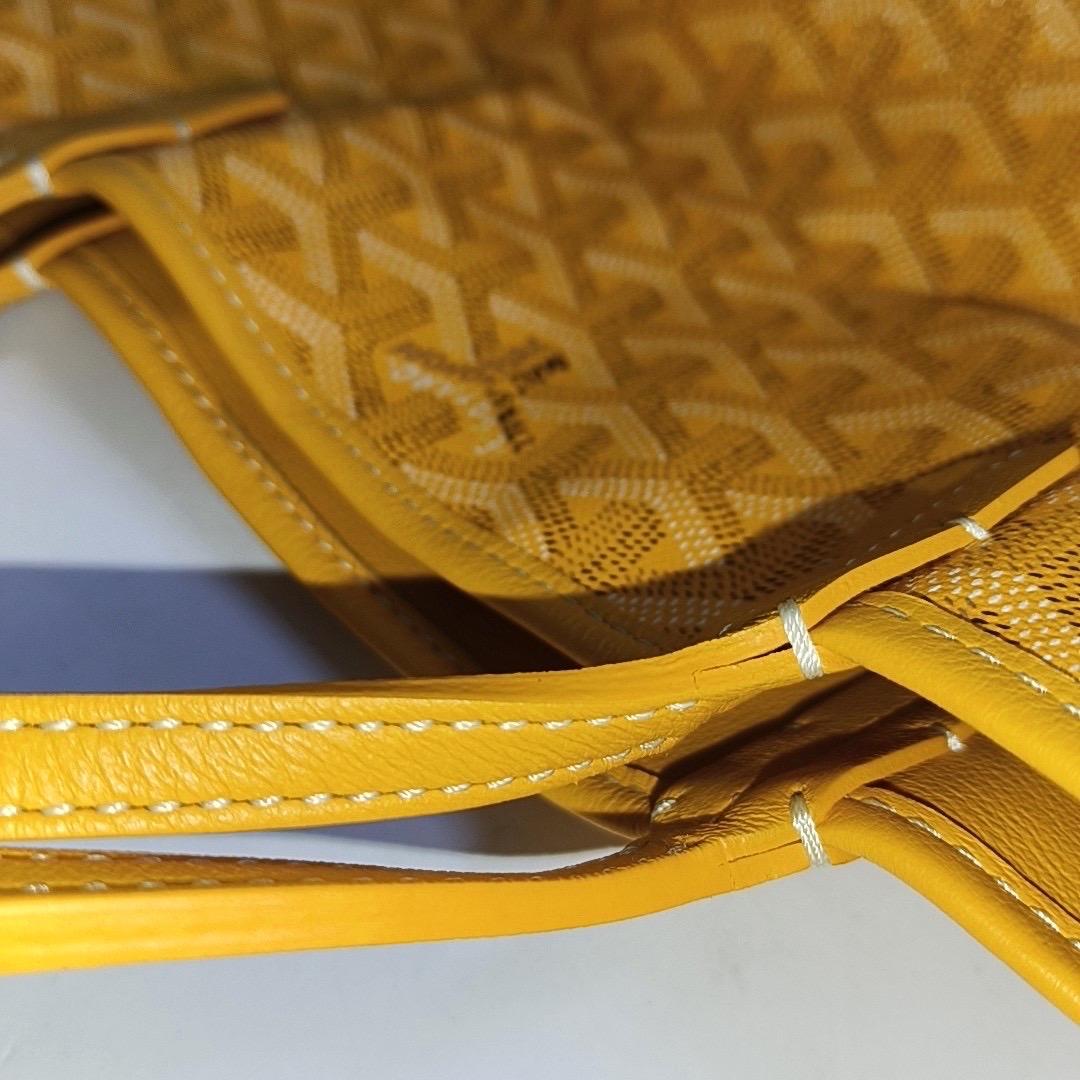Goyard Anjou Mini Tote Yellow Reversible Leather 6