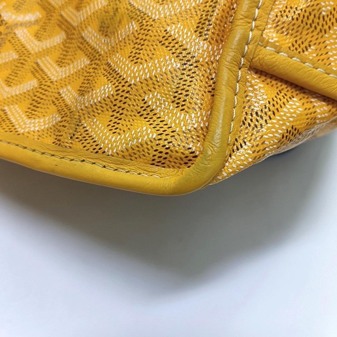 Goyard Anjou Mini Tote Yellow Reversible Leather 5