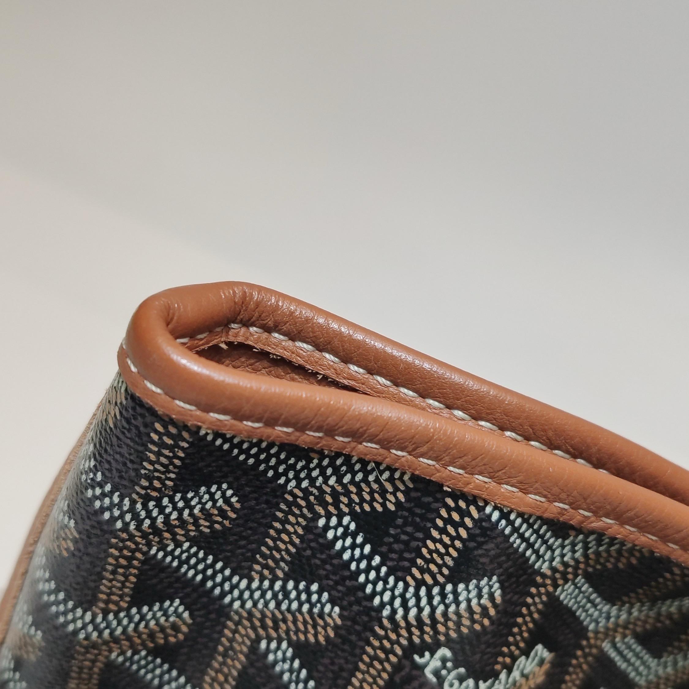 Goyard Anjou PM Medium Tote Braun Reversible Leather Lining 2019 im Angebot 7