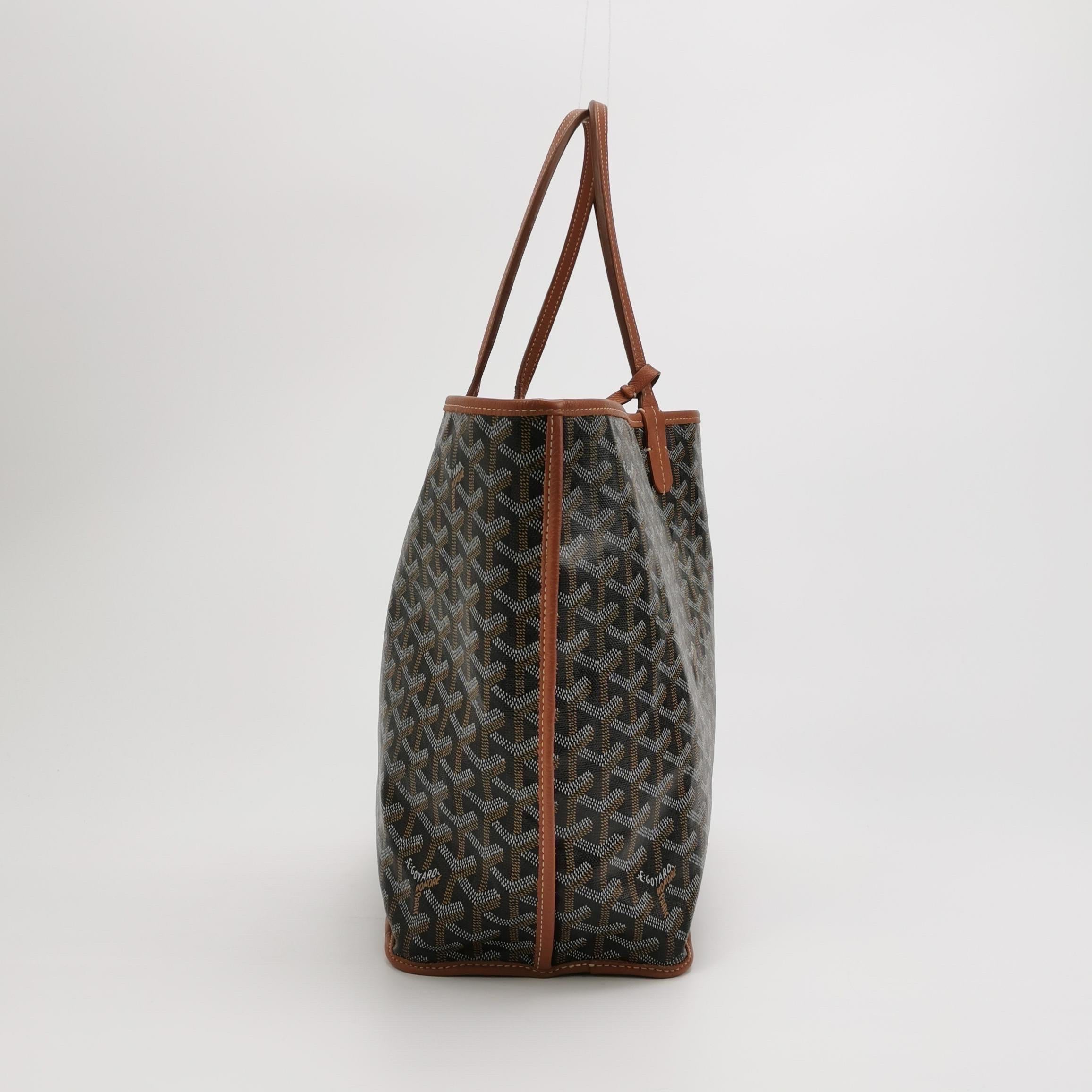 Goyard Anjou PM Medium Tote Braun Reversible Leather Lining 2019 Damen im Angebot