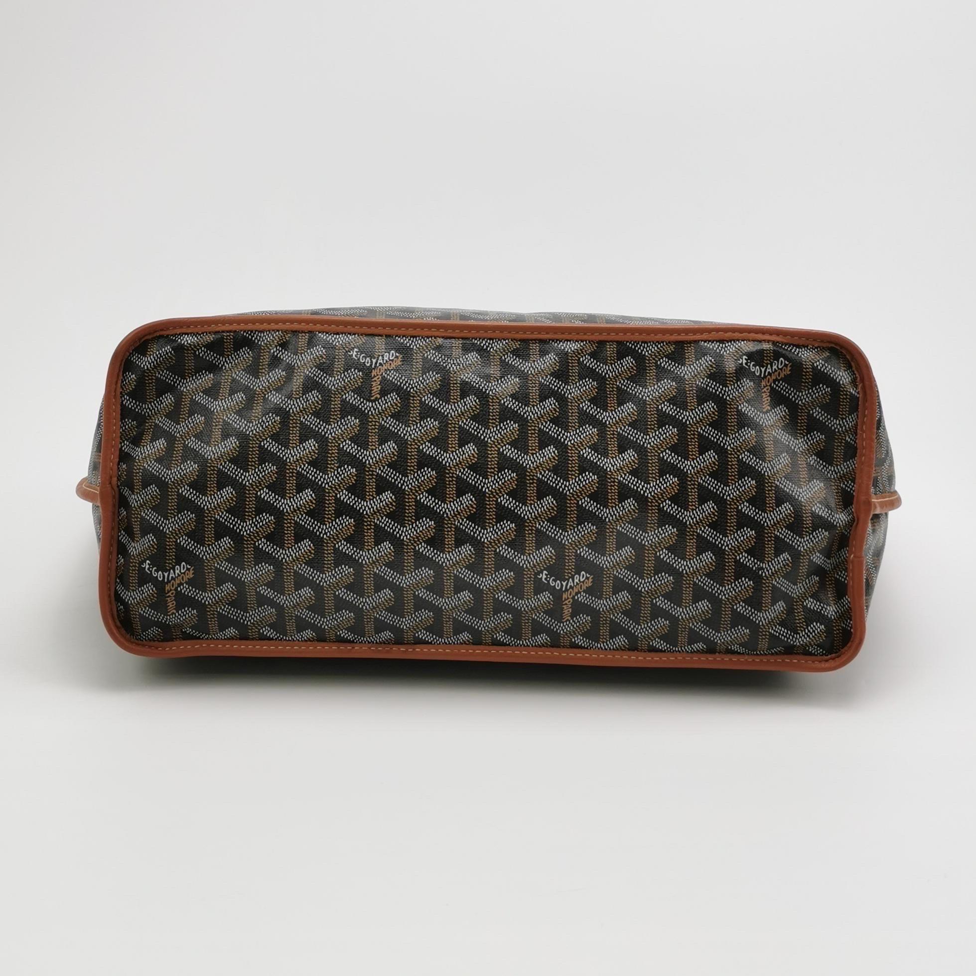 Goyard Anjou PM Medium Tote Braun Reversible Leather Lining 2019 im Angebot 2