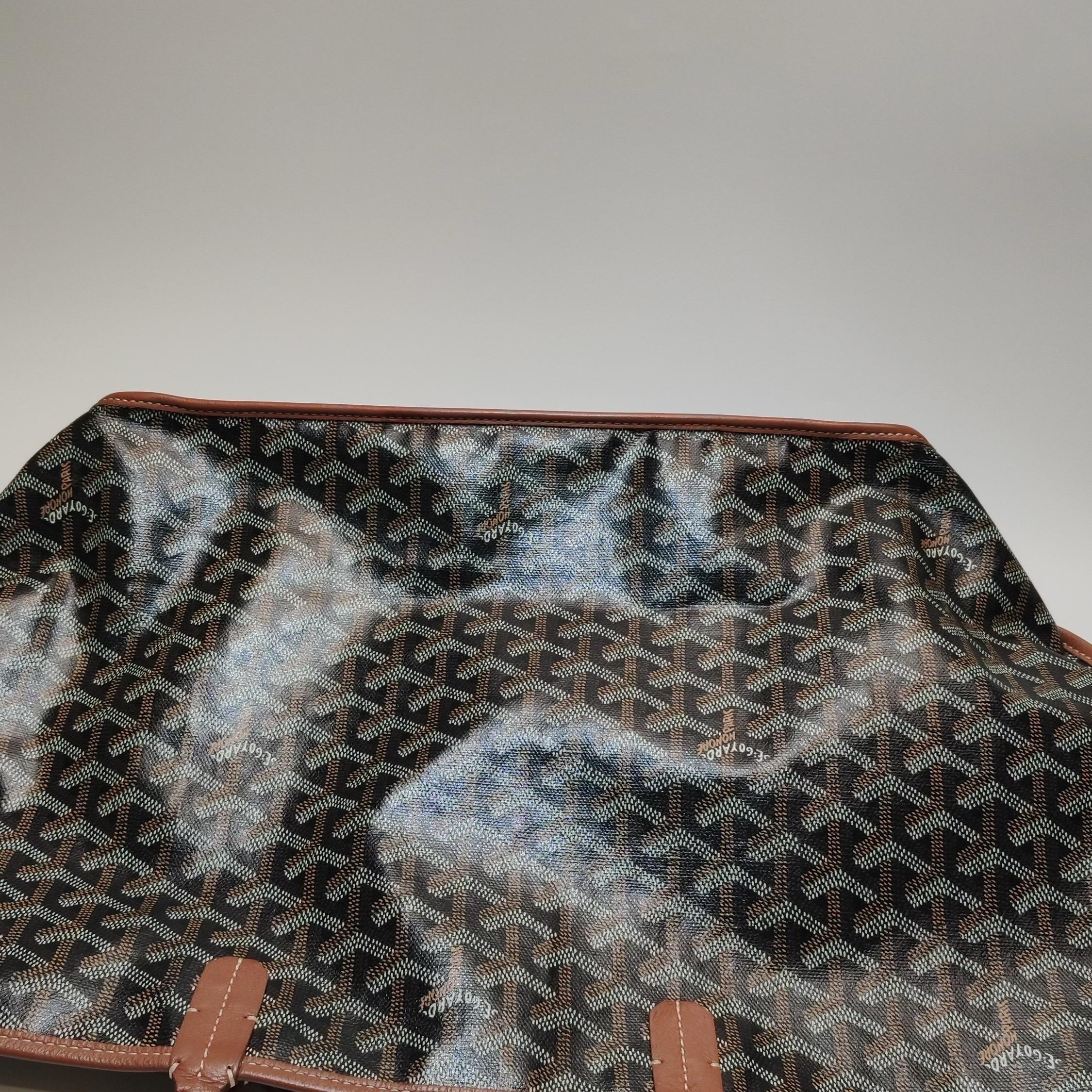 Goyard Anjou PM Medium Tote Braun Reversible Leather Lining 2019 im Angebot 4