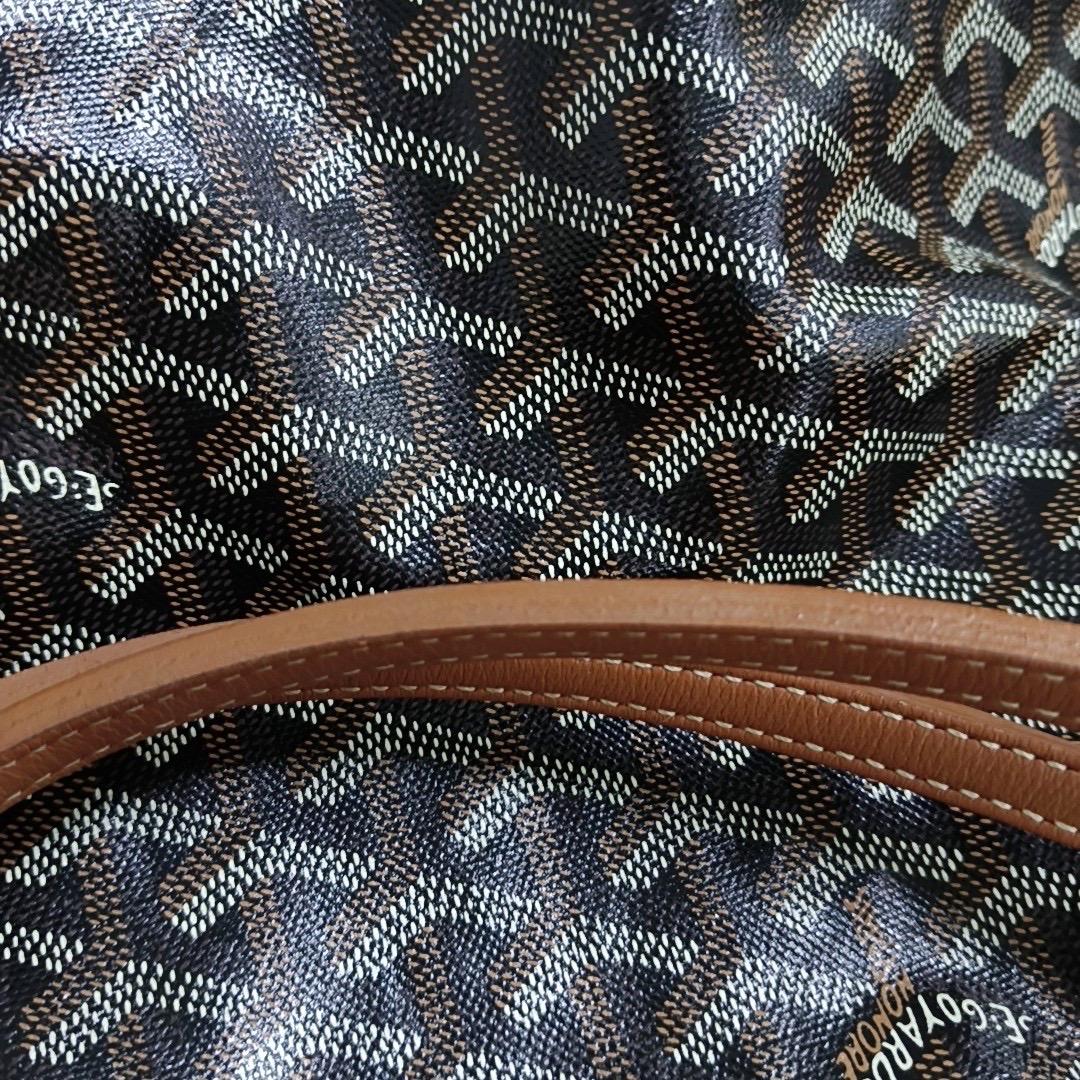 Goyard Anjou PM Medium Tote Braun Reversible Leder-Innenfutter im Angebot 1