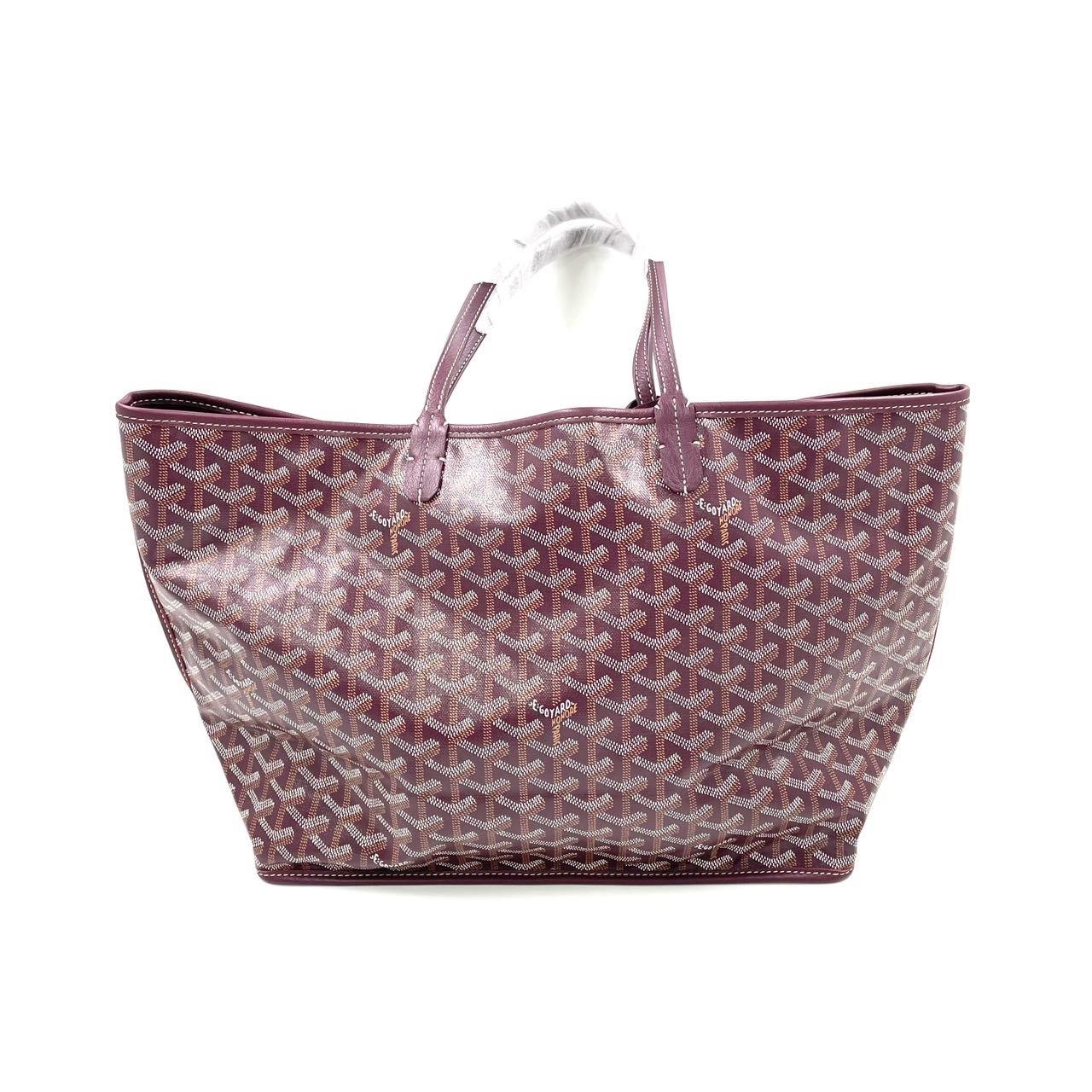 Gris Goyard Anjou PM Medium Tote Burgundy Reversible Leather Lining en vente