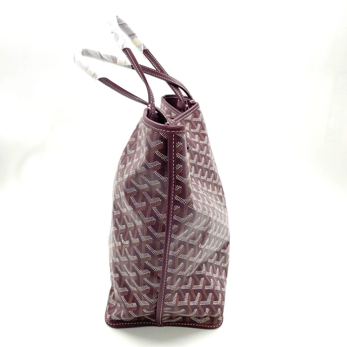 Goyard Anjou PM Medium Tote Burgundy Reversible Leather Lining en vente 1
