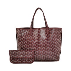 Goyard Anjou PM Medium Tote Burgundy Reversible Leather Lining