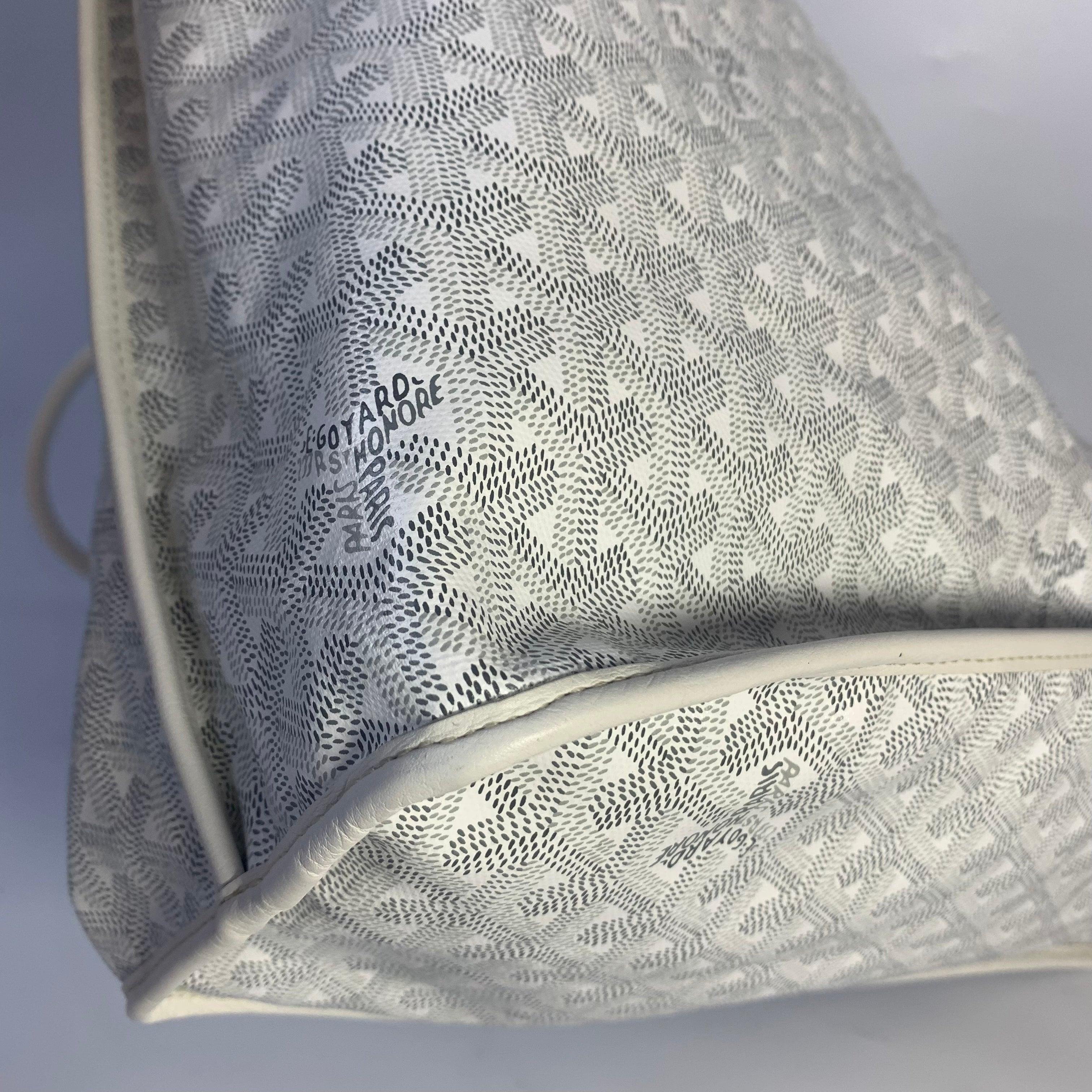 Goyard Anjou PM Medium Tote White Reversible Leather Lining 10