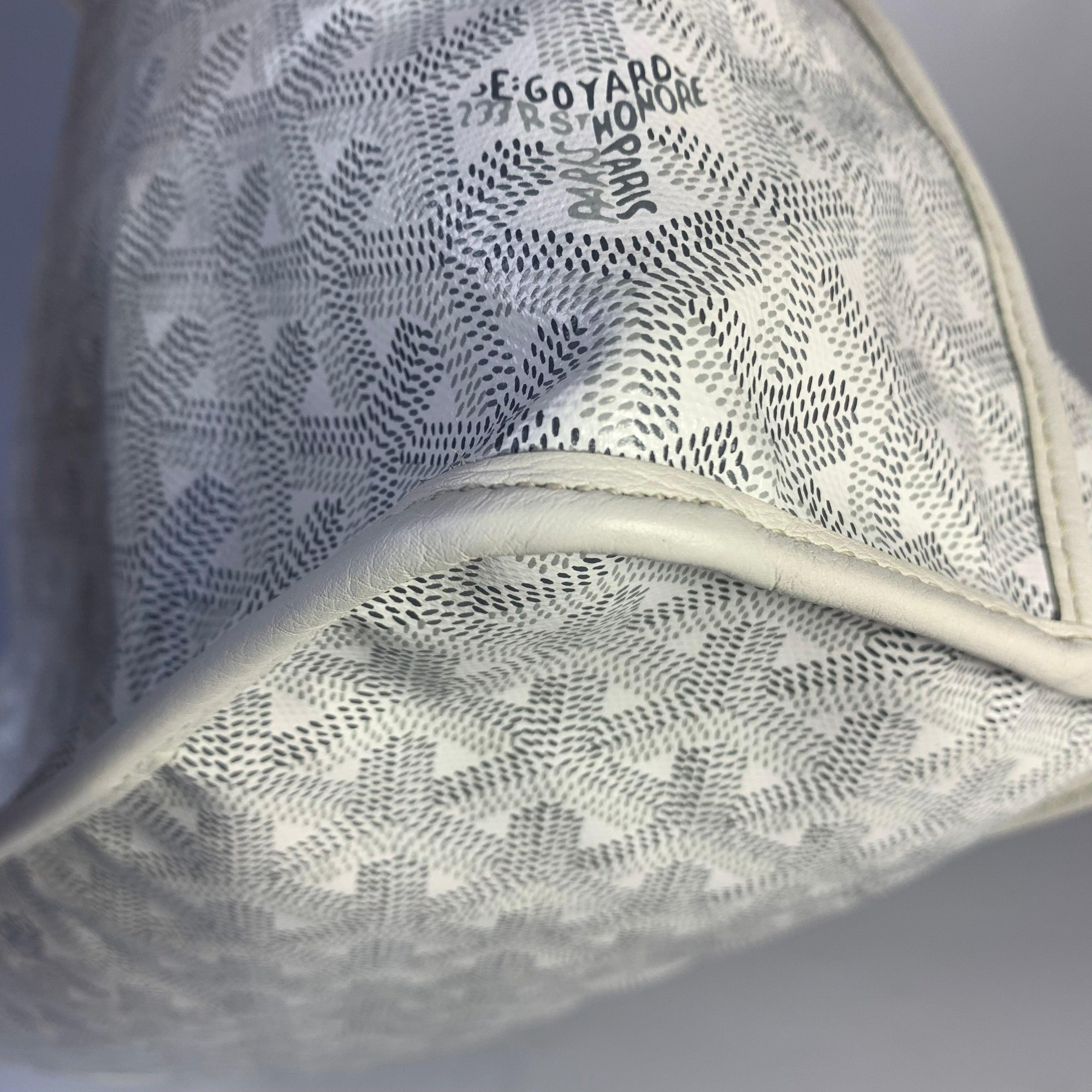 Goyard Anjou PM Medium Tote White Reversible Leather Lining 11