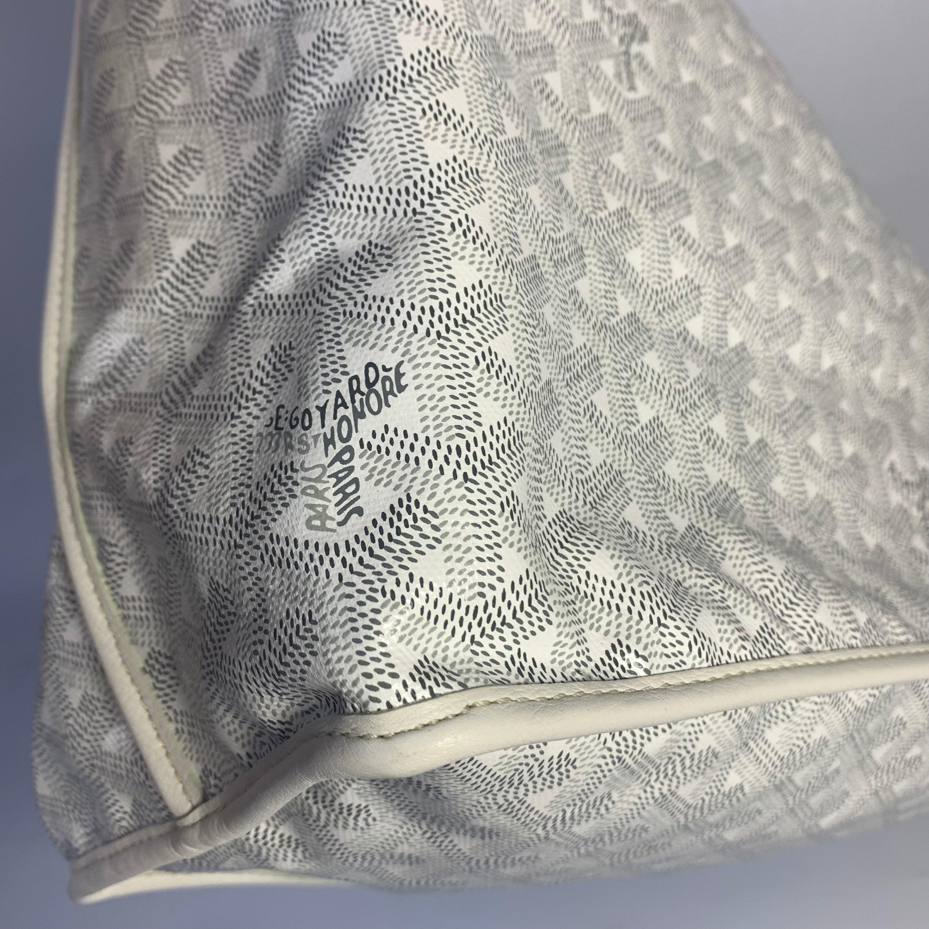 Goyard Anjou PM Medium Tote White Reversible Leather Lining 12