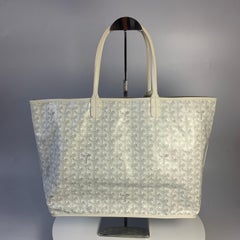 Goyard Anjou PM Medium Tote White Reversible Leather Lining
