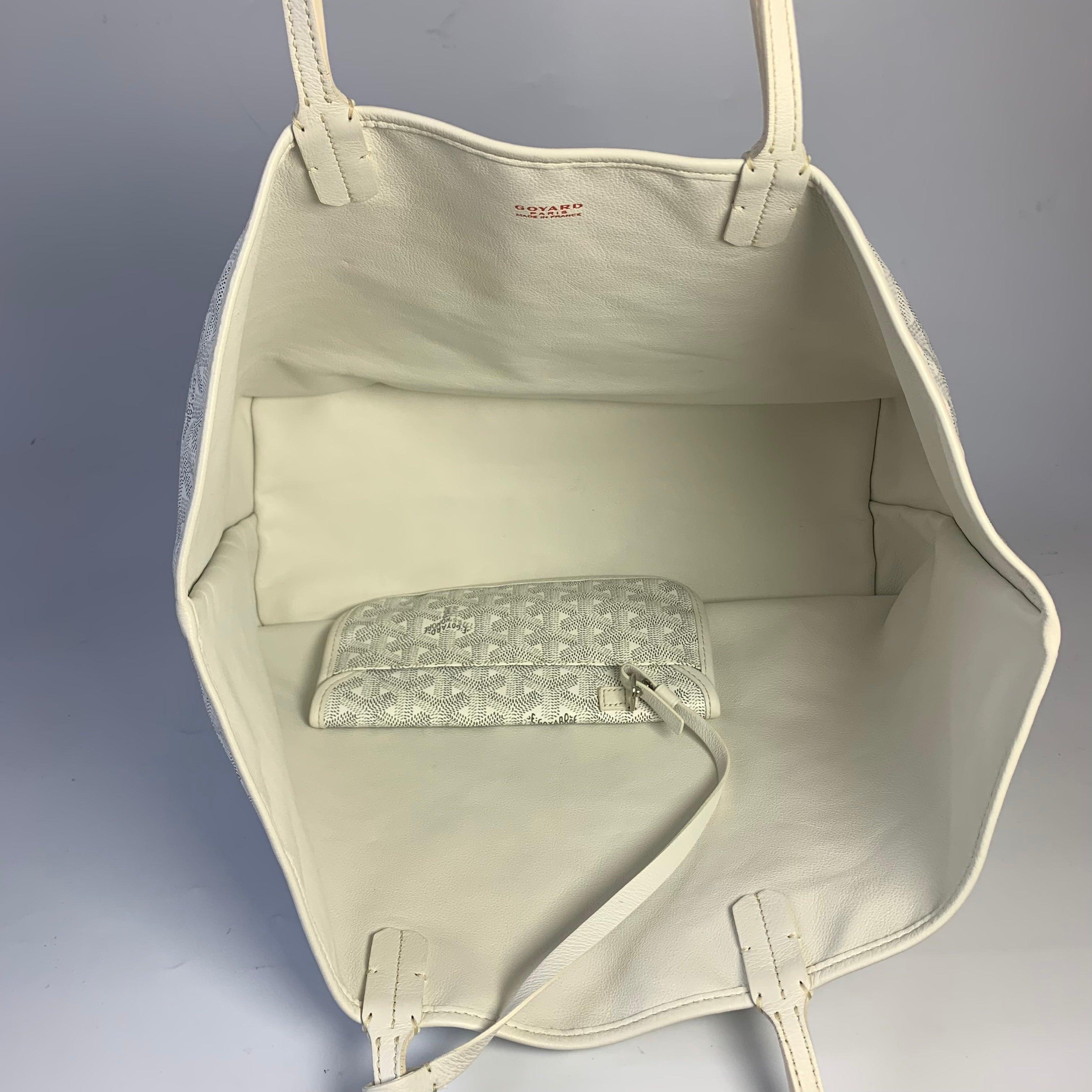 Goyard Anjou PM Medium Tote White Reversible Leather Lining 2