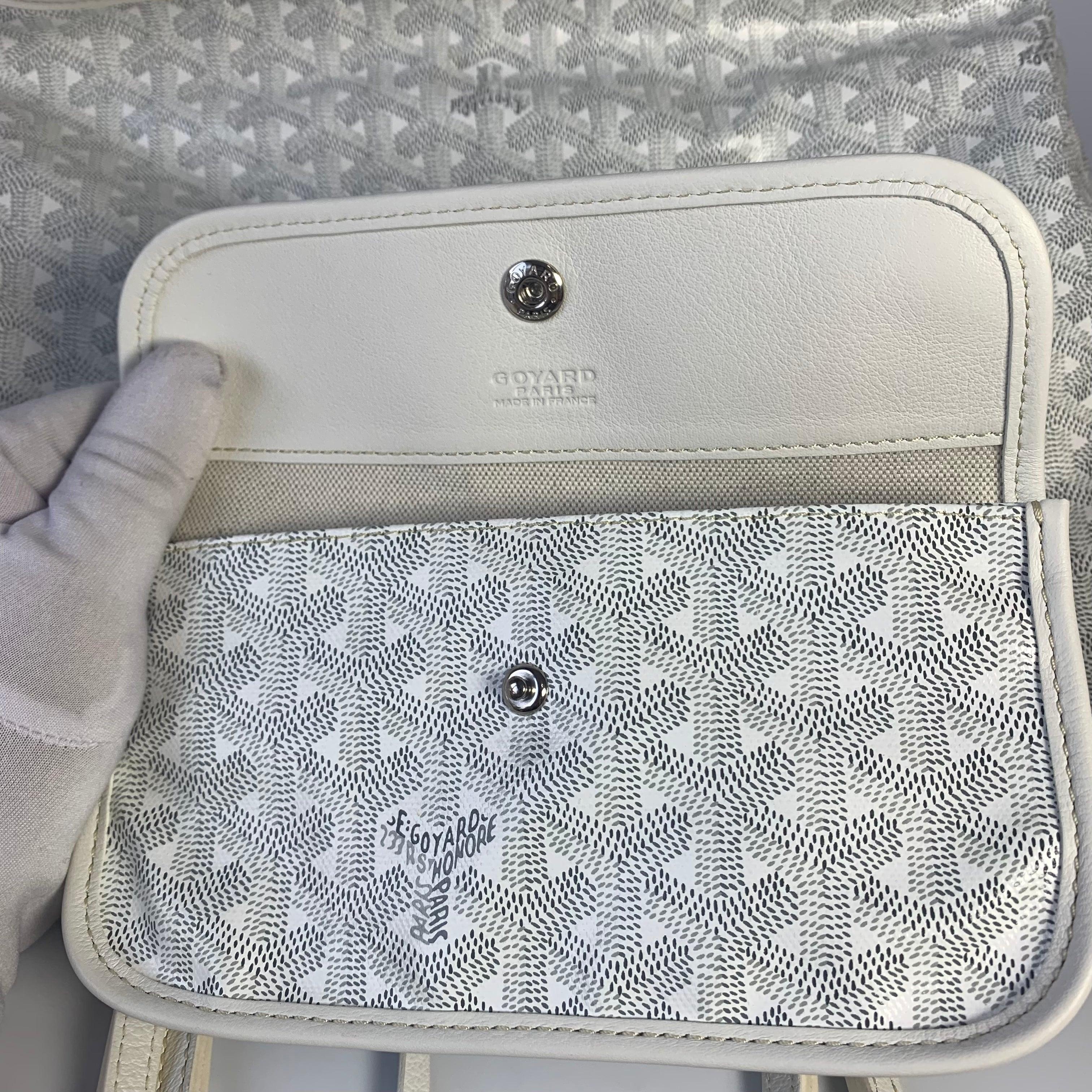 Goyard Anjou PM Medium Tote White Reversible Leather Lining 5