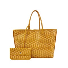 Goyard Anjou PM Medium Tote Giallo Fodera in pelle reversibile 2017