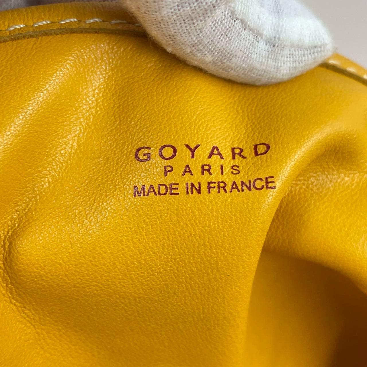 Goyard Anjou PM Medium Tote Yellow Reversible Leather Lining For Sale 7