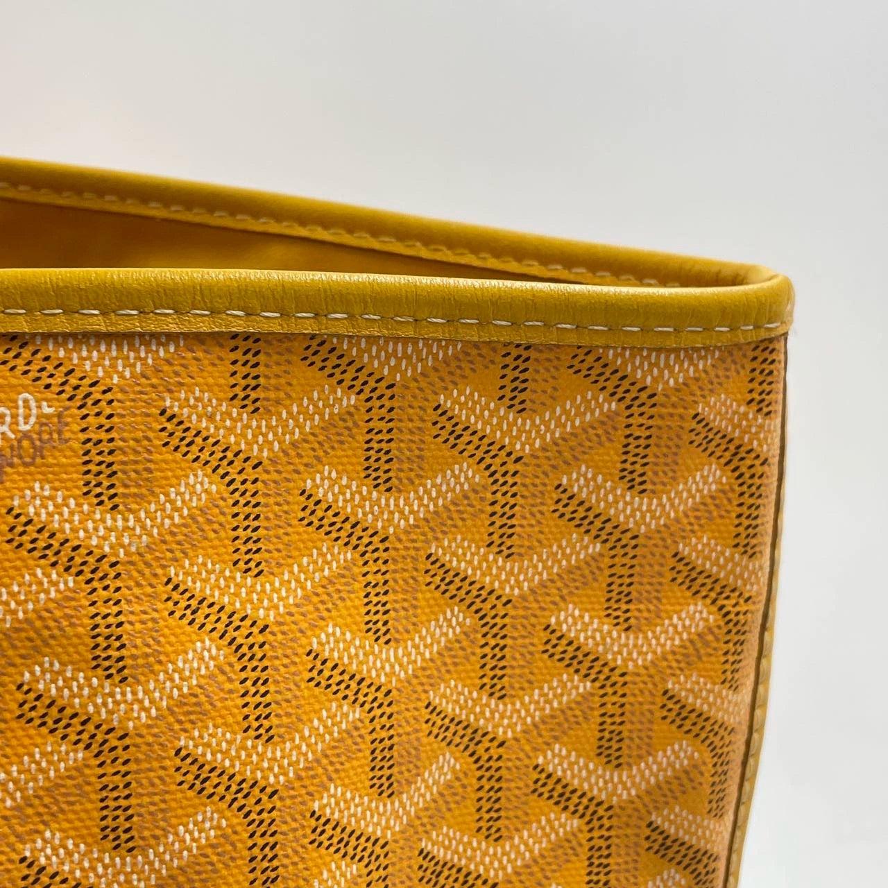 Goyard Anjou PM Medium Tote Yellow Reversible Leather Lining For Sale 10