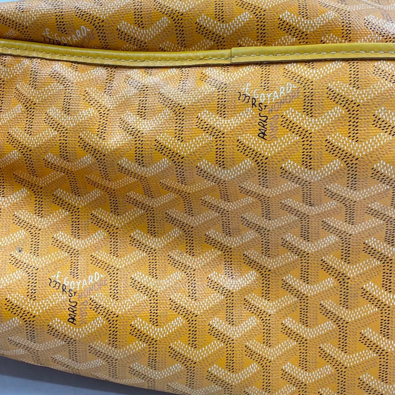 Goyard Anjou PM Medium Tote Yellow Reversible Leather Lining For Sale 14