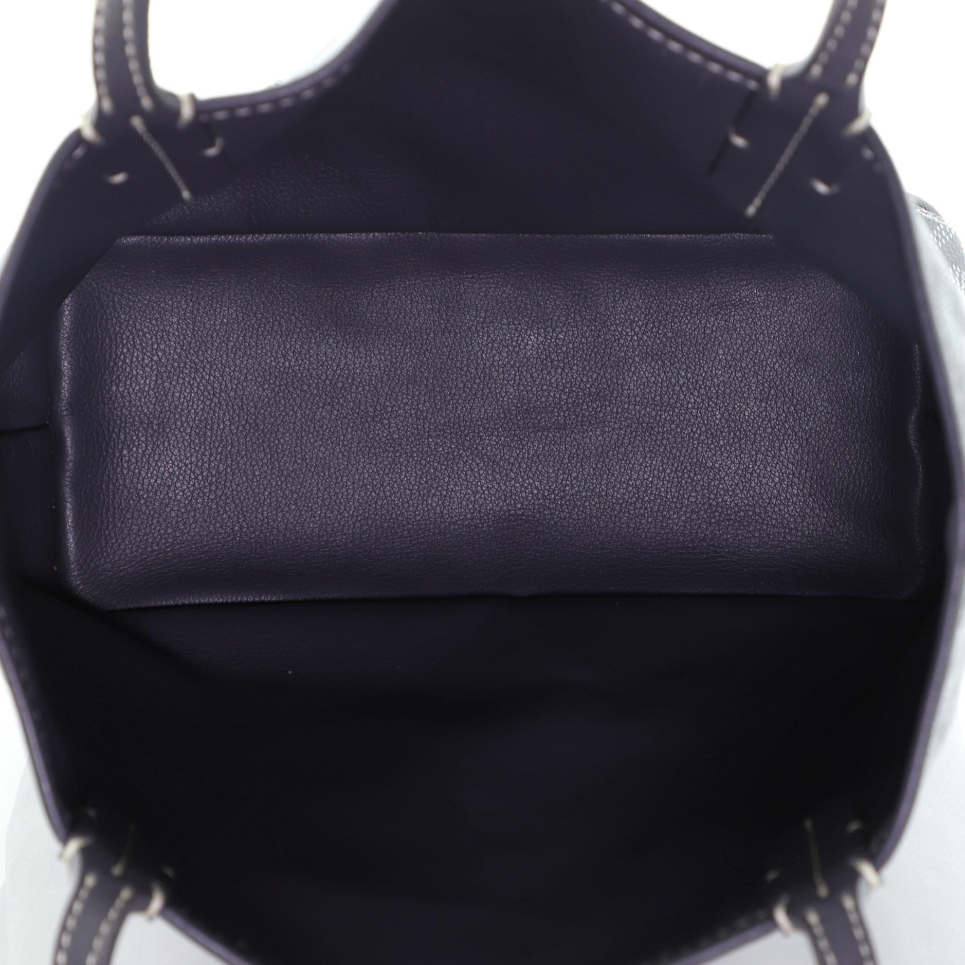 Gray Goyard Anjou Reversible Tote Coated Canvas Mini