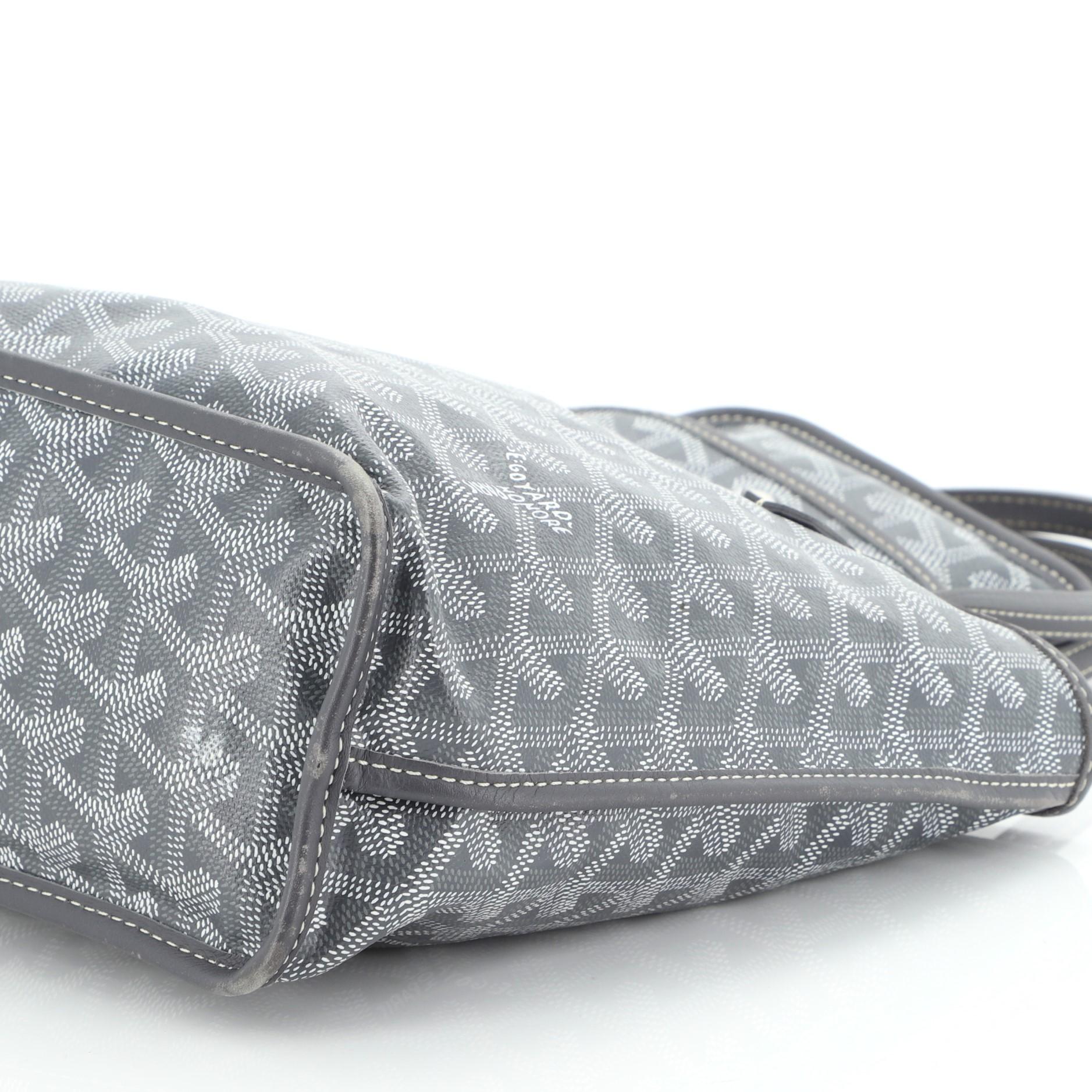 Goyard Anjou Reversible Tote Coated Canvas Mini In Good Condition In NY, NY