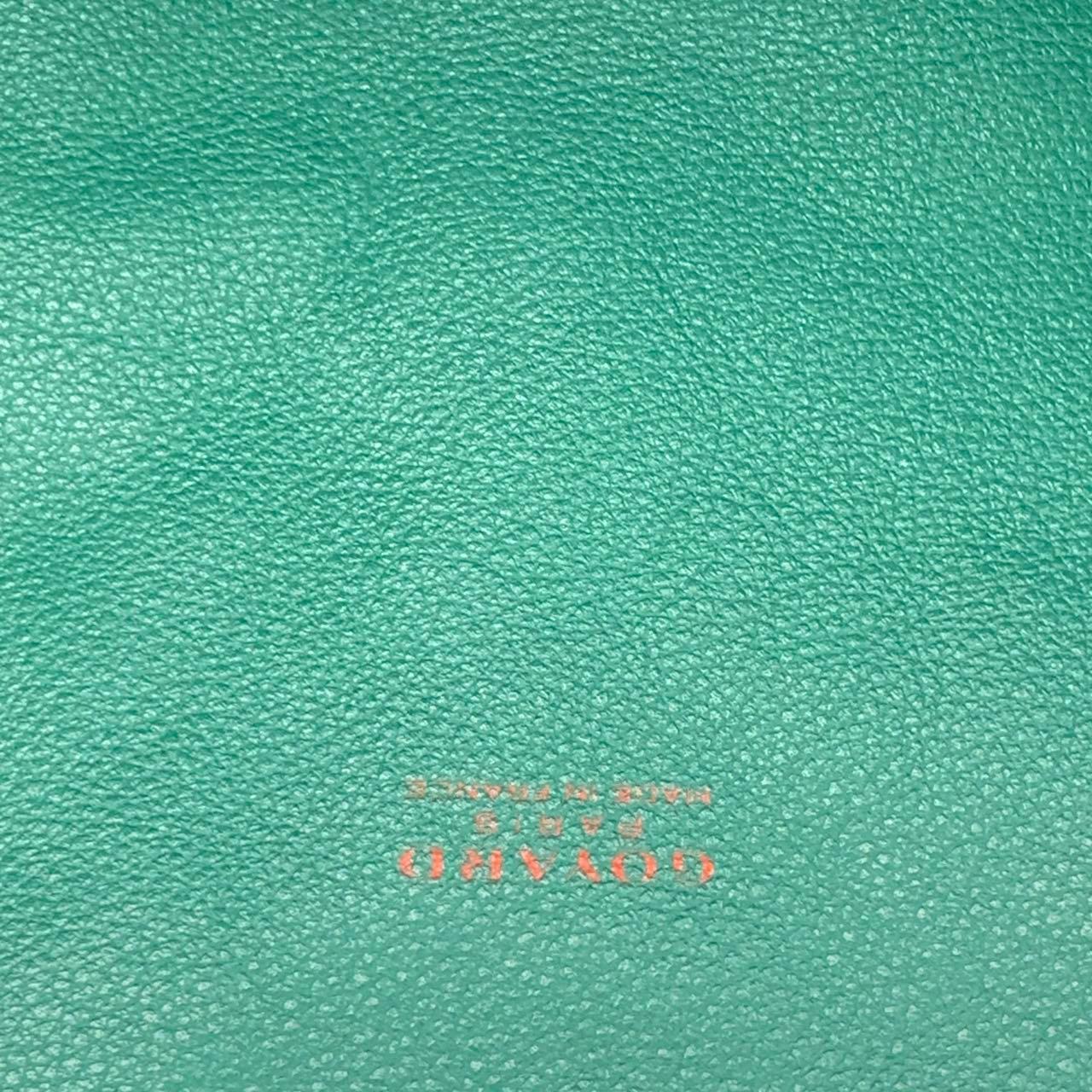 Goyard Anjou Tote GM Large Green Reversible Leather Lining 2018 en vente 10