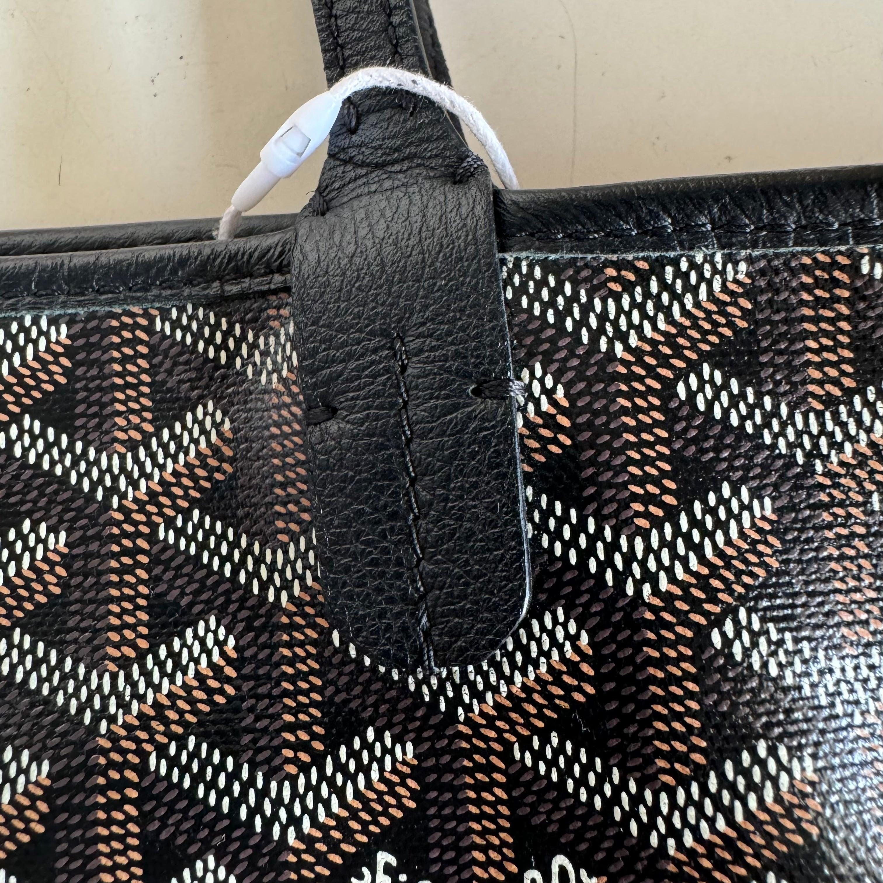 Goyard Artois GM Grande Bulldog Francés Negro Esquinas Reforzadas y Cremallera 6