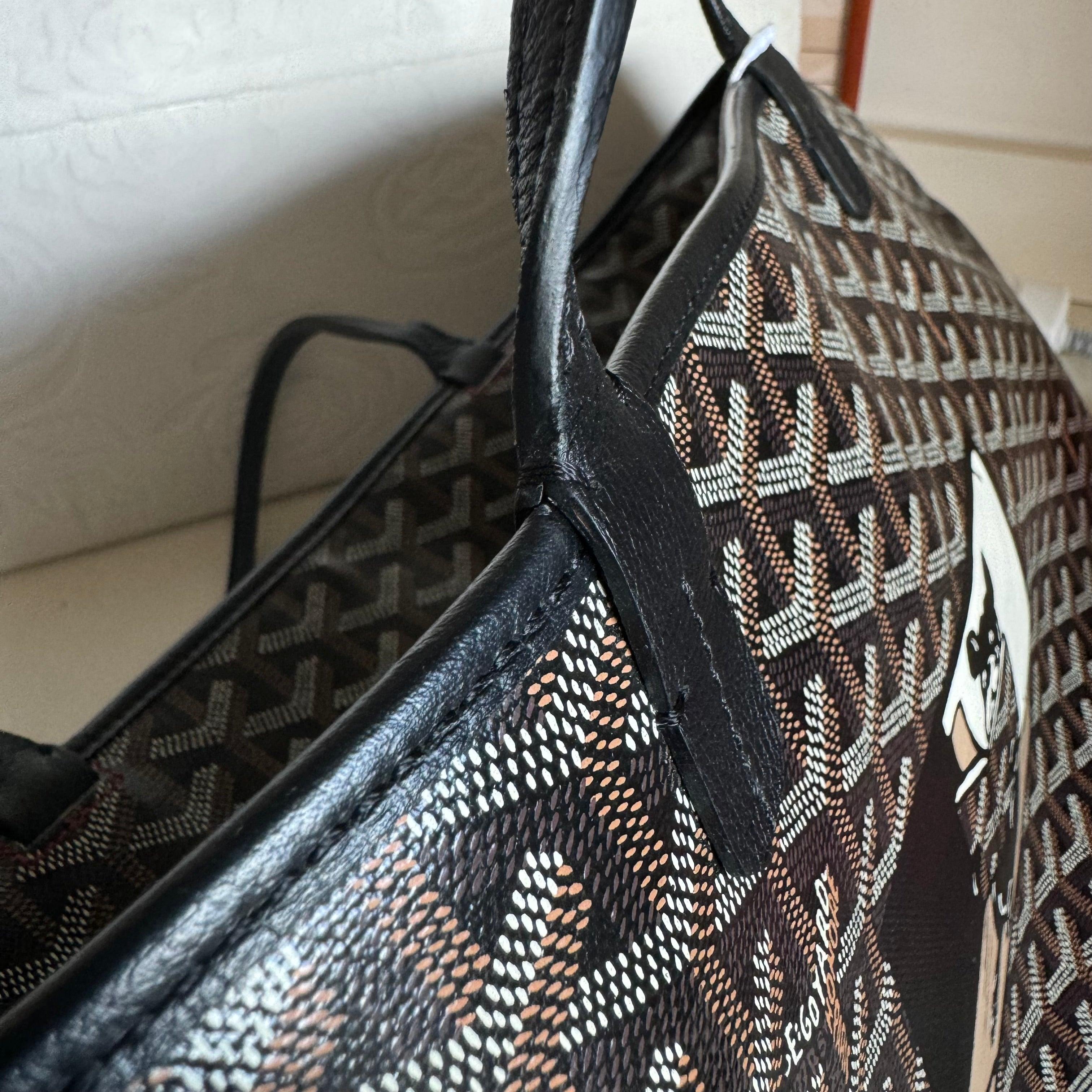 Goyard Artois GM Large Black French Bulldog Coins renforcés et fermeture éclair 10