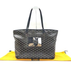 Goyard Artois GM Large Black French Bulldog Reinforced Corners and Zipper