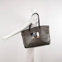 Goyard Artois GM Large Black French Bulldog Coins renforcés et fermeture éclair